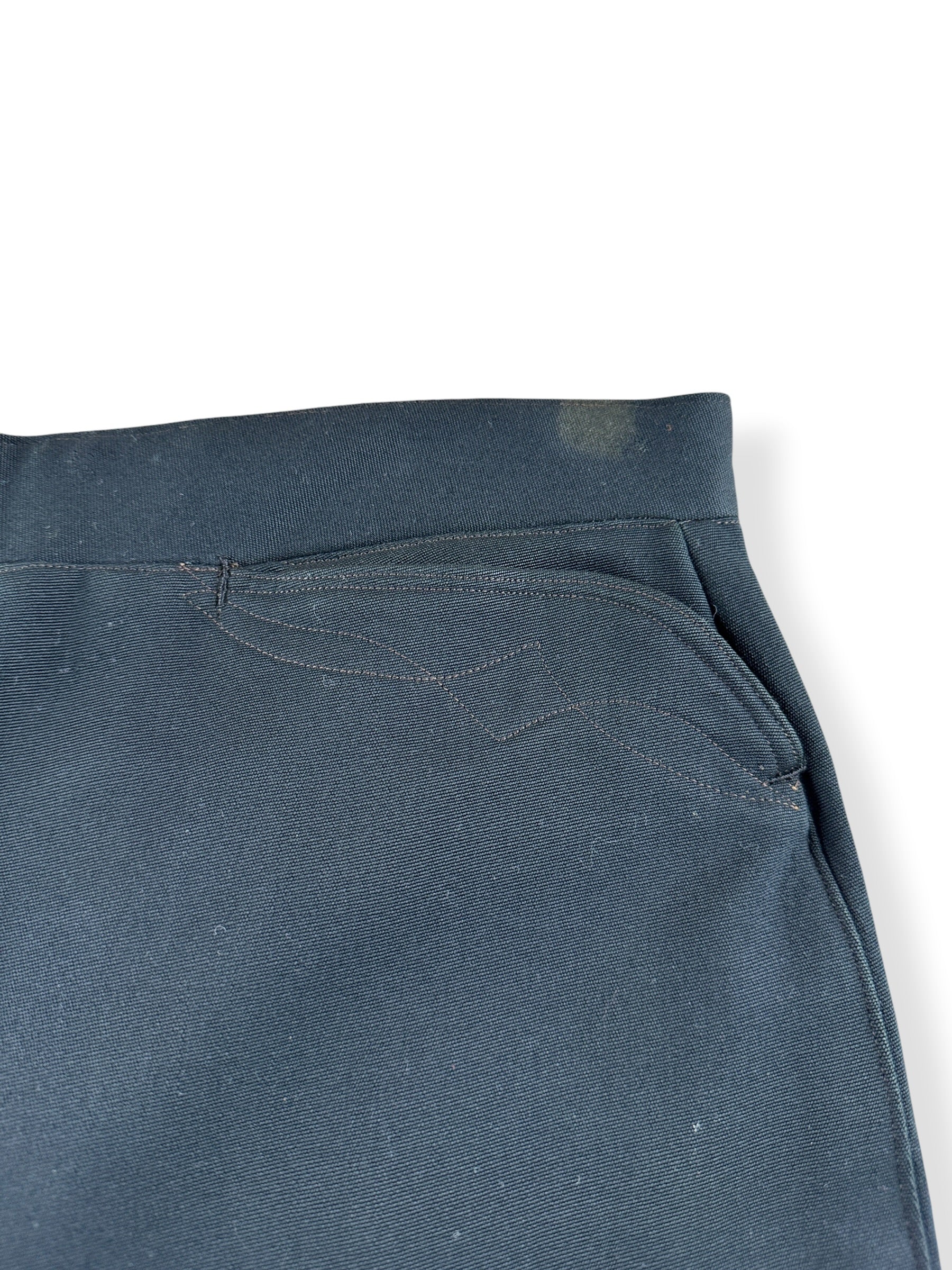 Stain on Vintage Early 20th Century Buckle Back Trousers W35