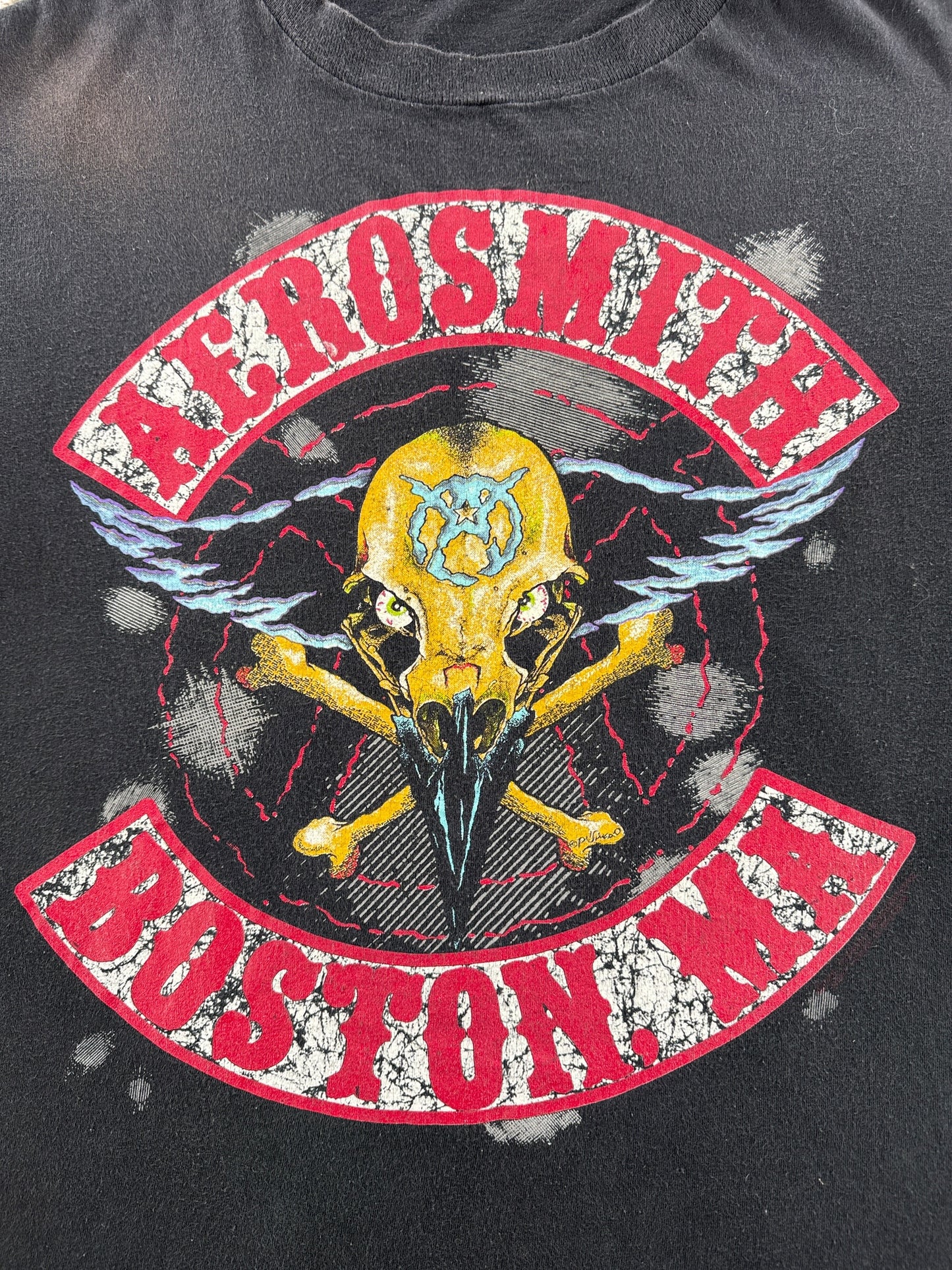 Graphic of Vintage Aerosmith 1990 Pump Tour Tee SZ L
