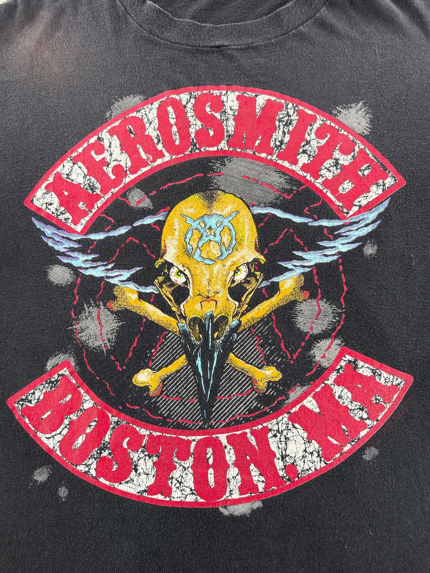 Graphic of Vintage Aerosmith 1990 Pump Tour Tee SZ L