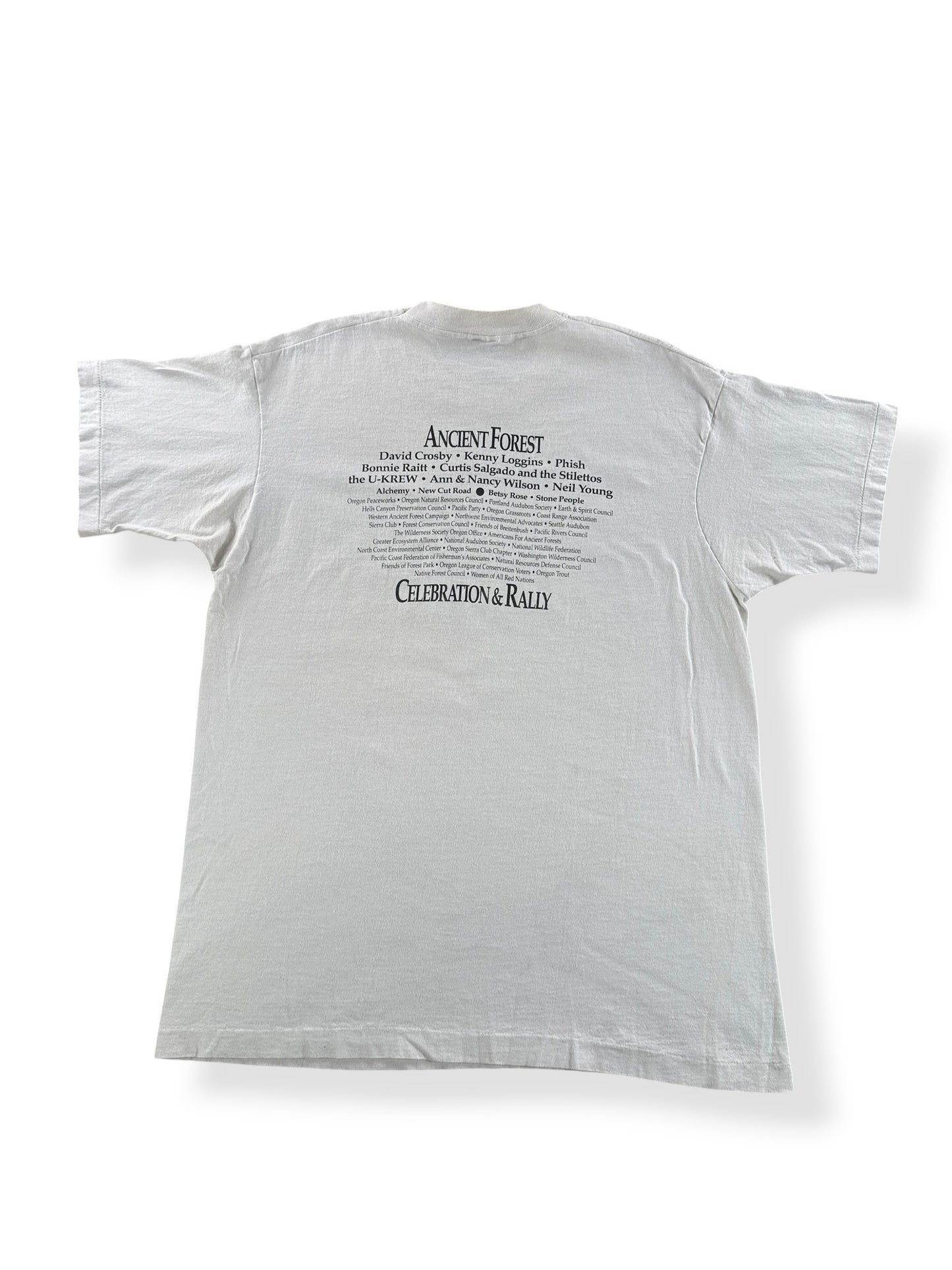 Back of Vintage Ancient Forest Portland 93 Tee SZ XL