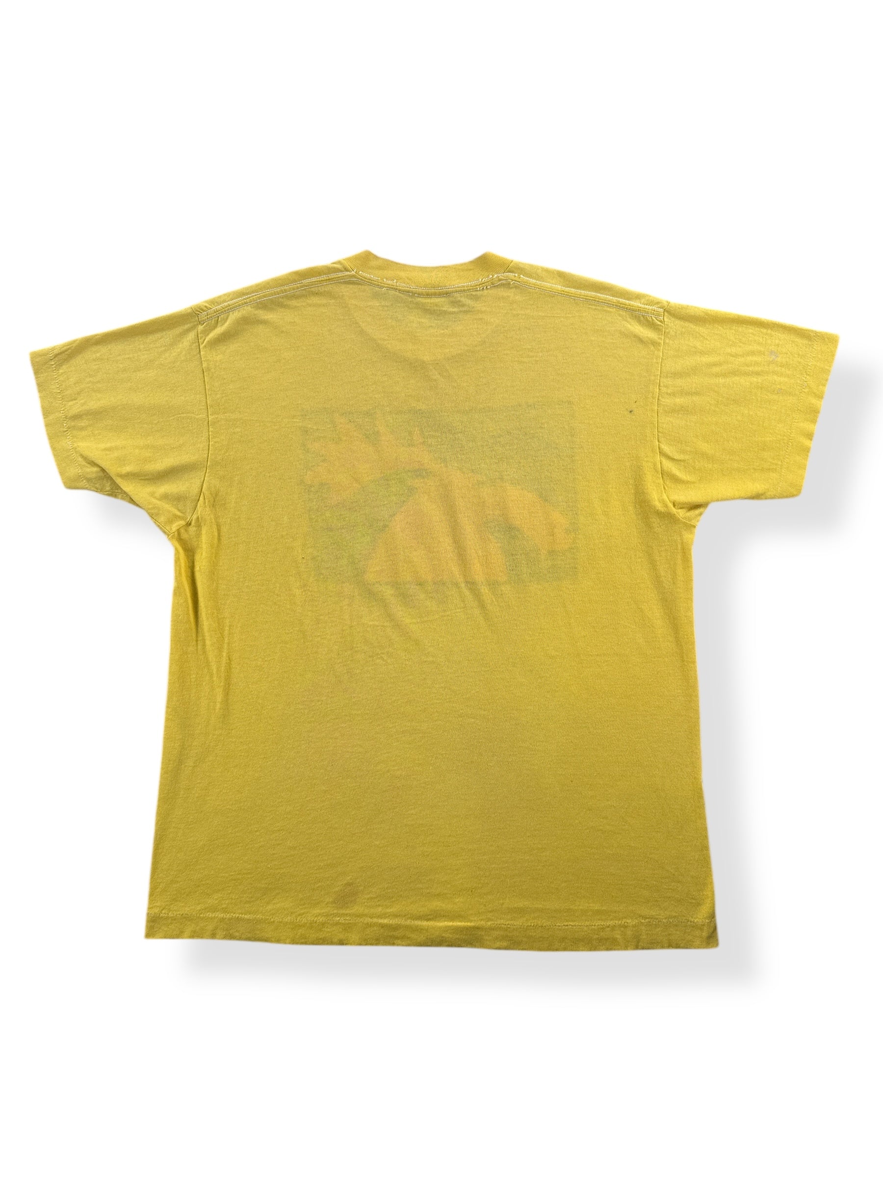 Back of Vintage Yellow Alaska Moose Tee SZ L