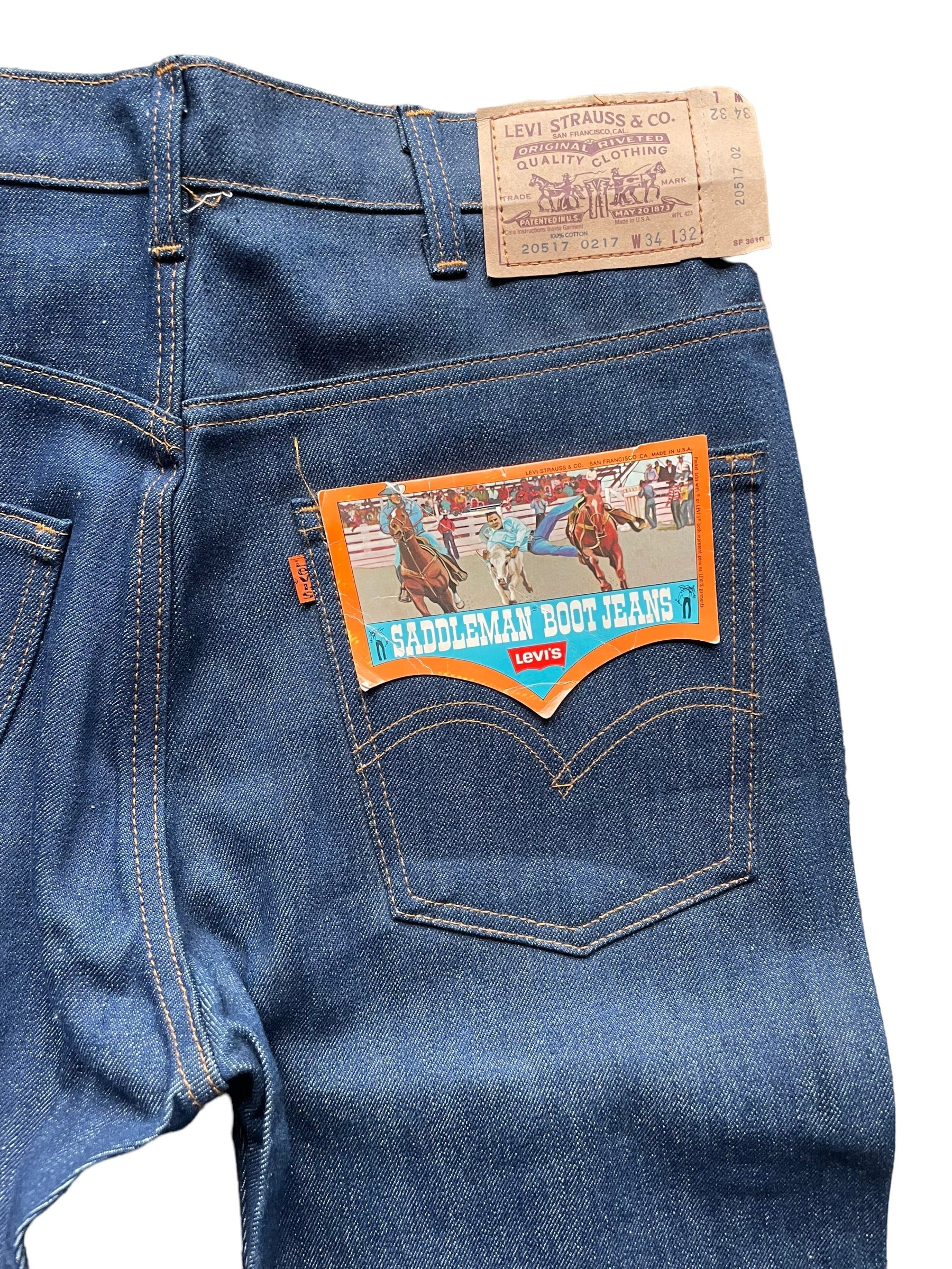 Vintage NOS Levi s Orange Tab 517 Saddleman Boot Cut Jeans Seattle V The Barn Owl Vintage Goods