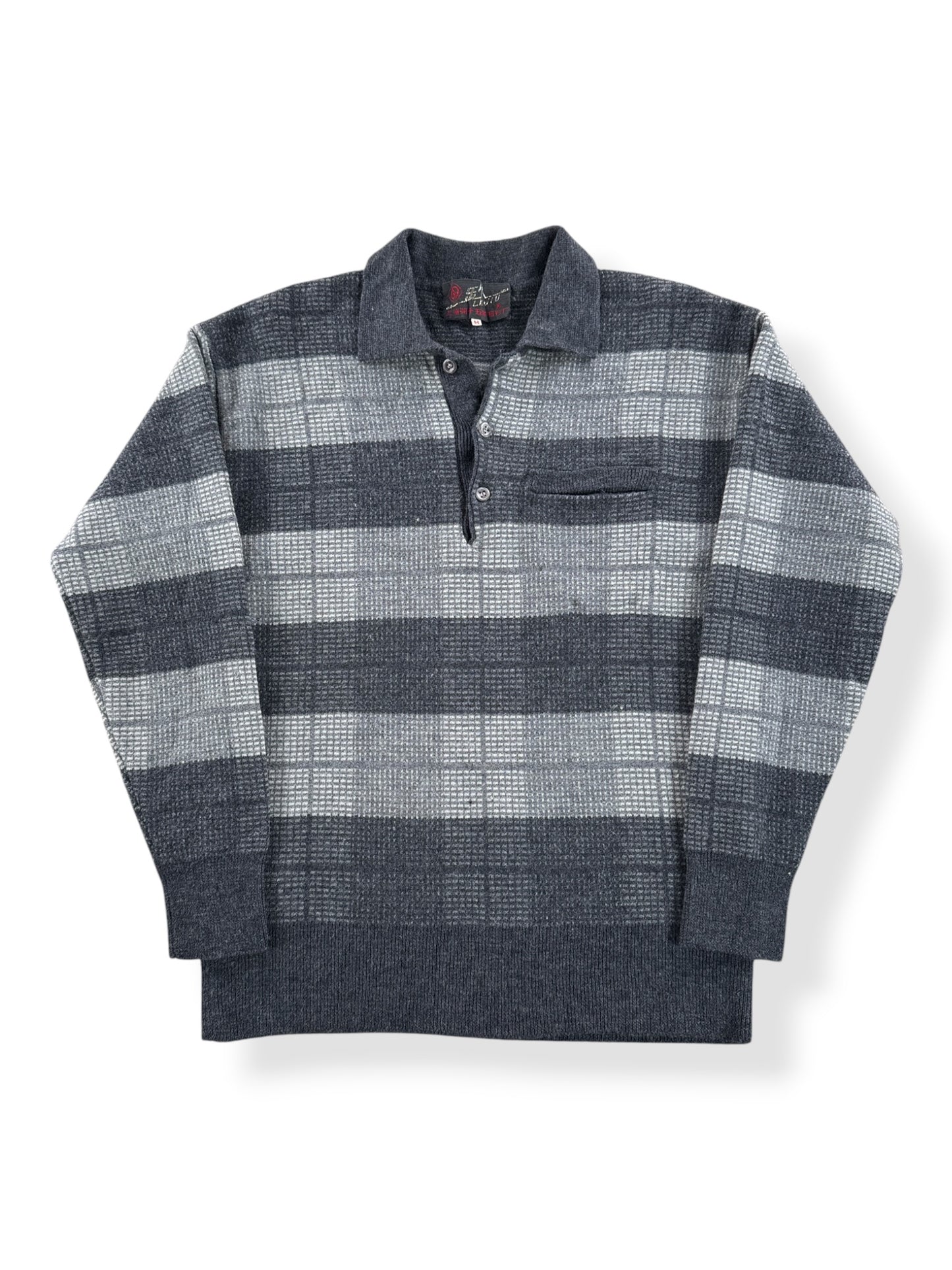 Front of Vintage Le Jiu Knit Pullover Shirt SZ M (Fits XS)
