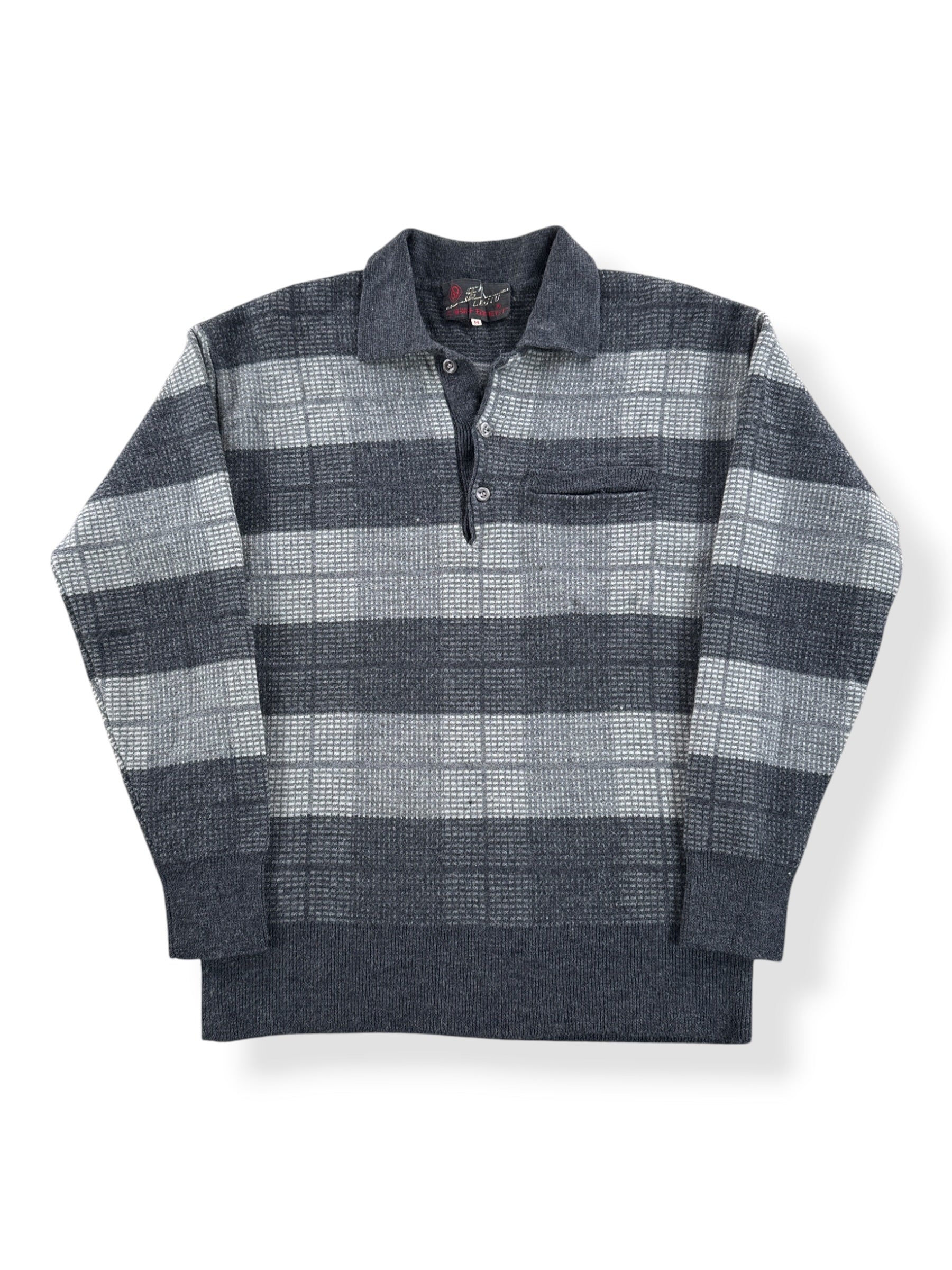 Front of Vintage Le Jiu Knit Pullover Shirt SZ M (Fits XS)