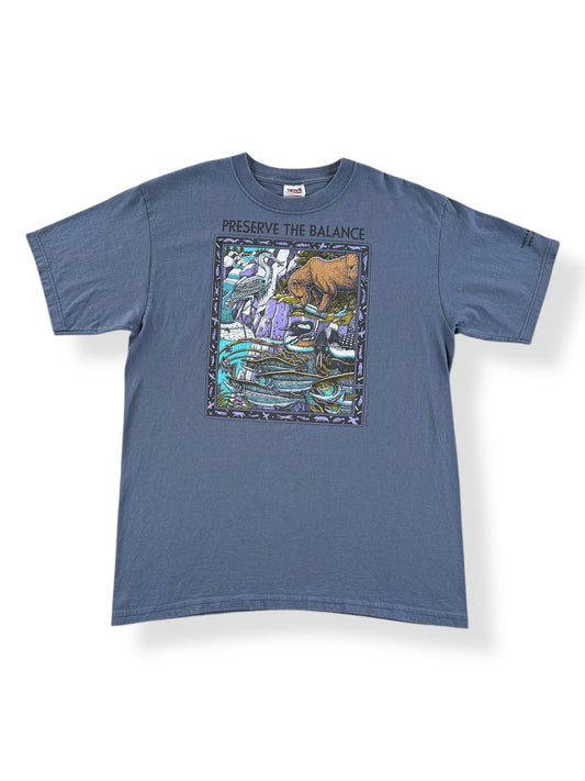 Front of Vintage 1999 Ray Troll Preserve The Balance Tee SZ L