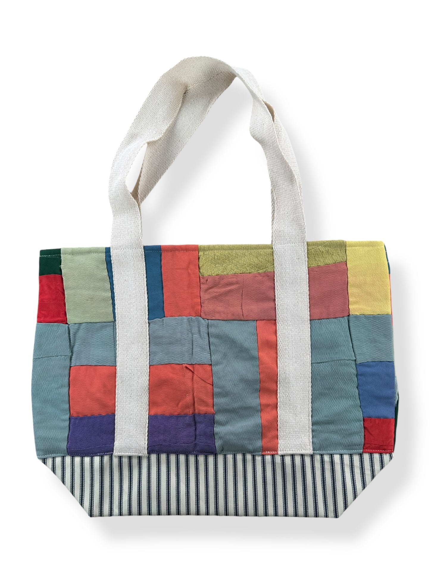 Side B of Archive Craft X Barn Owl Vintage Quilt Tote Bag