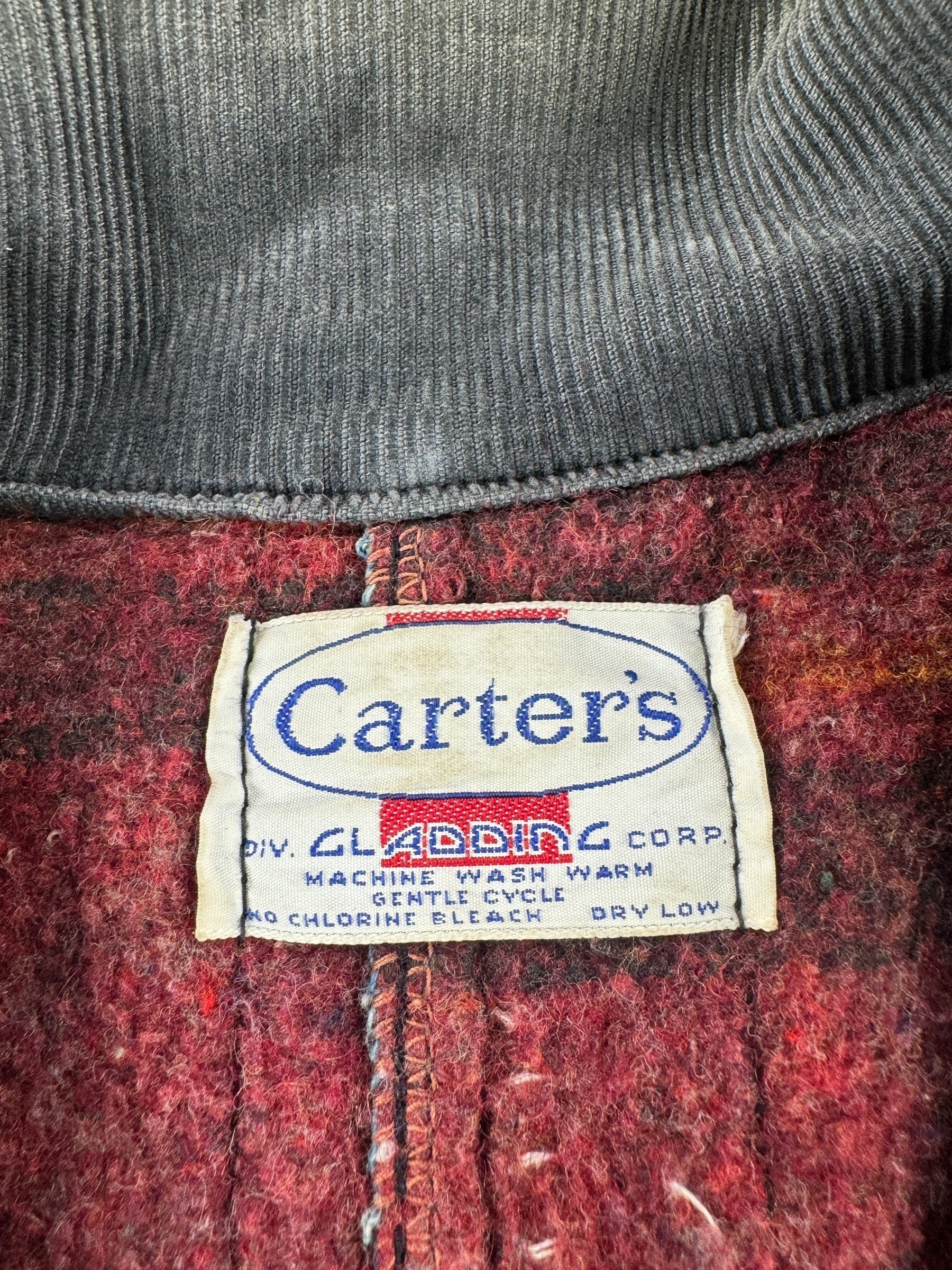 Tag on Vintage Carters Blanket Lined Chore Coat SZ L