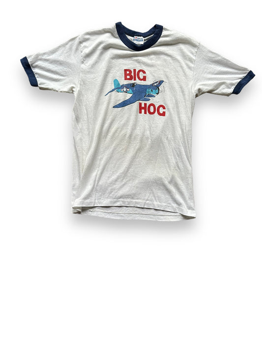 Front View of Vintage Pratt & Whitney Big Hog Tee SZ M | Vintage Aviation Tees Seattle | Barn Owl Vintage Tees Seattle