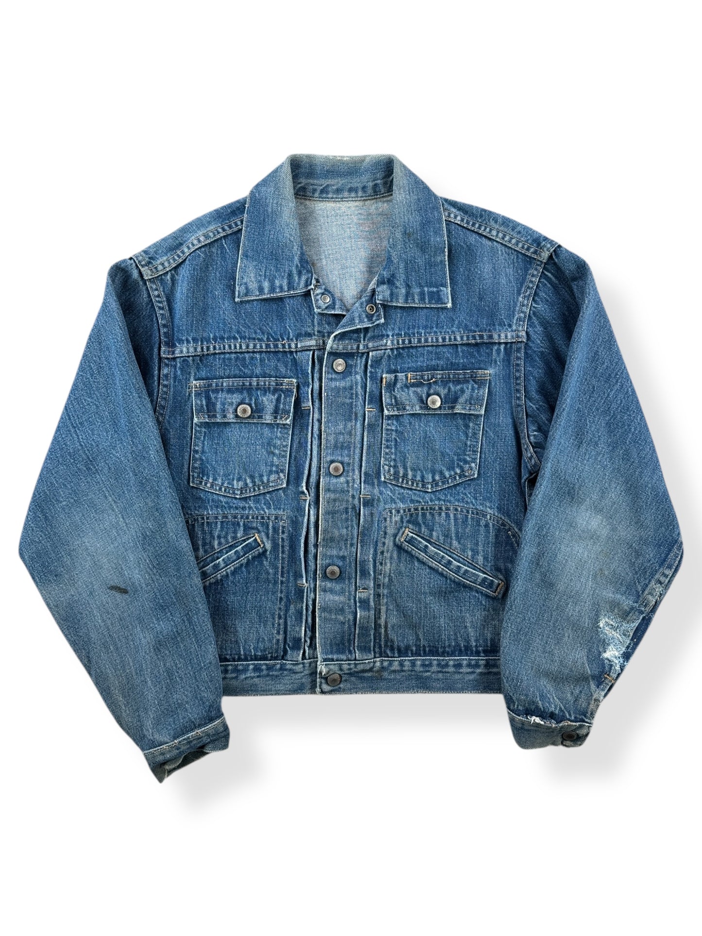 Front of Vintage Customized Ranchcraft Denim Jacket SZ M