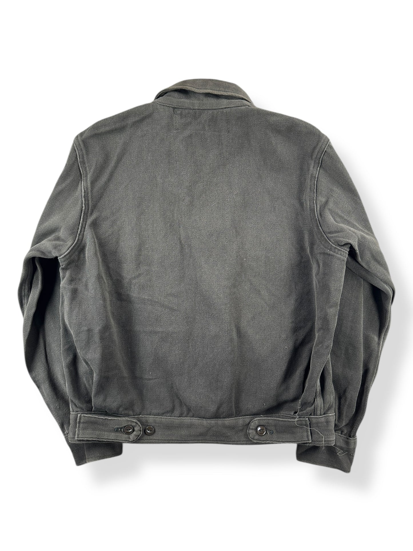 Back of Vintage Shell Service Station Jacket SZ 38
