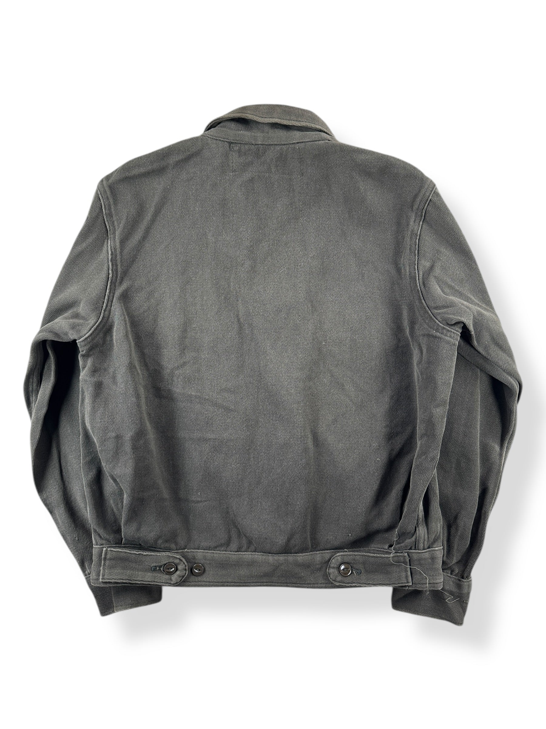 Back of Vintage Shell Service Station Jacket SZ 38