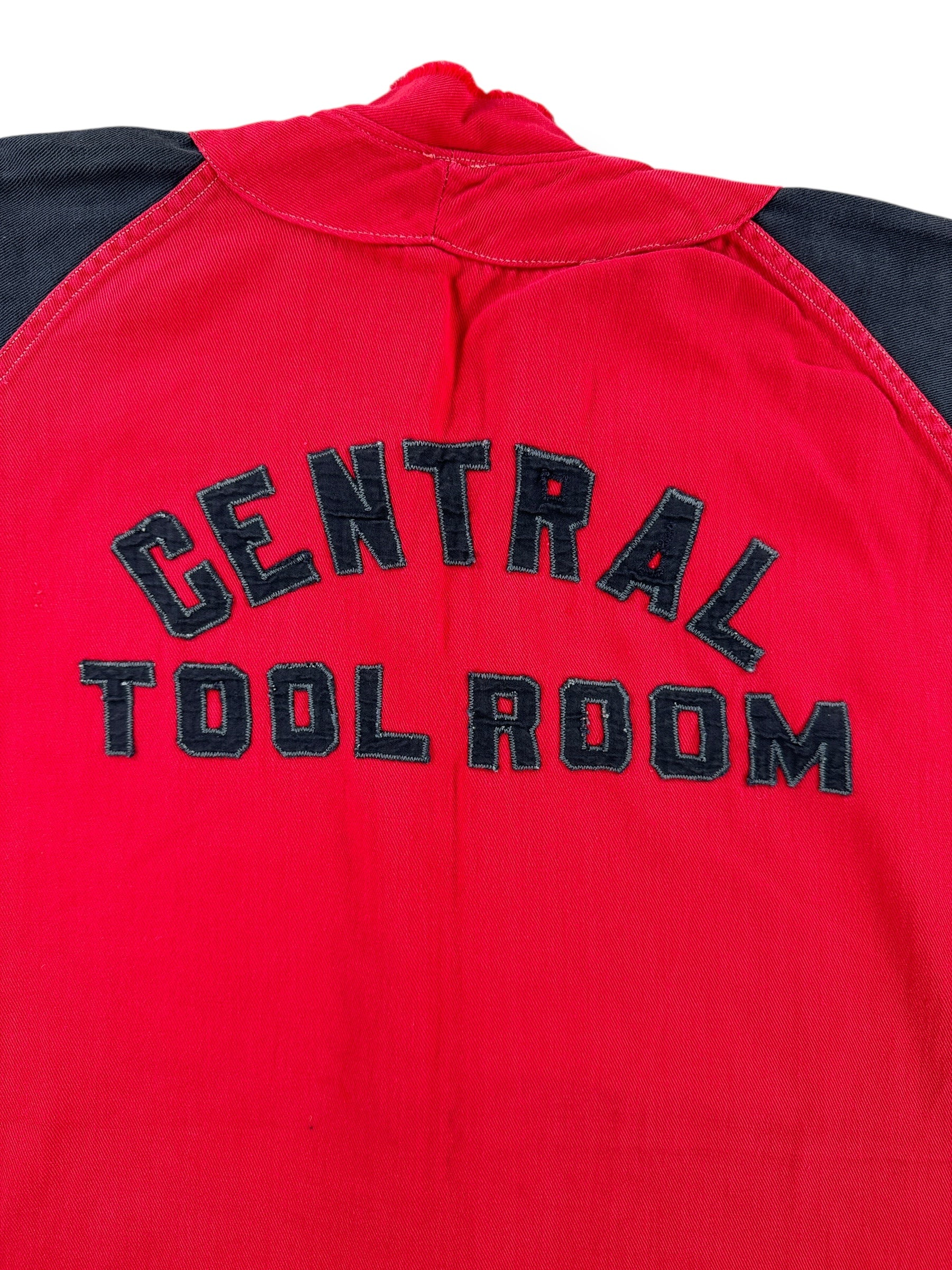 Back Letters on Vintage Central Tool Room Baseball Jersey SZ L