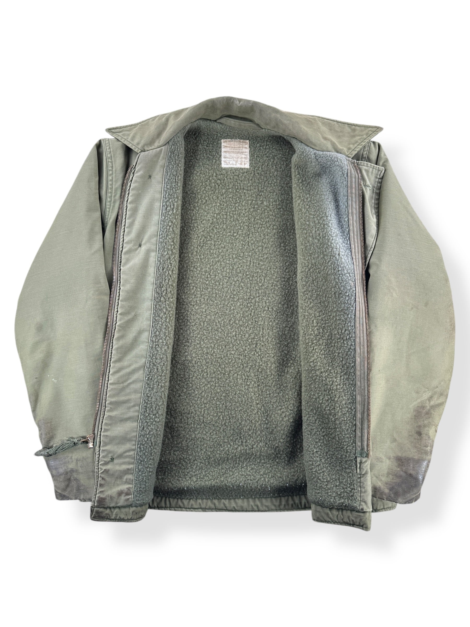 Inside of Vintage Military A-2 Jacket SZ M - AS IS