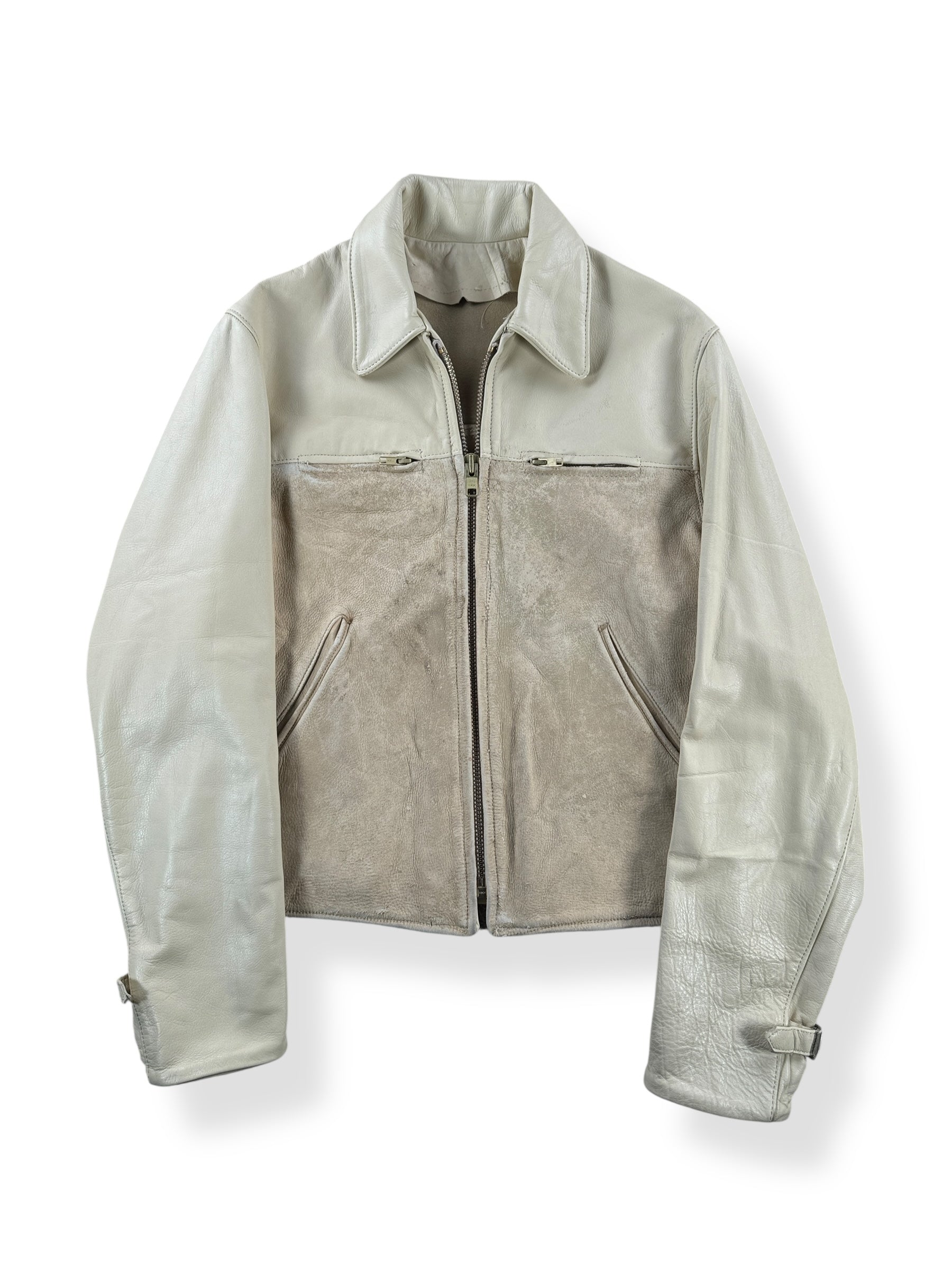Front of Vintage Unlined Deerskin Jacket SZ M