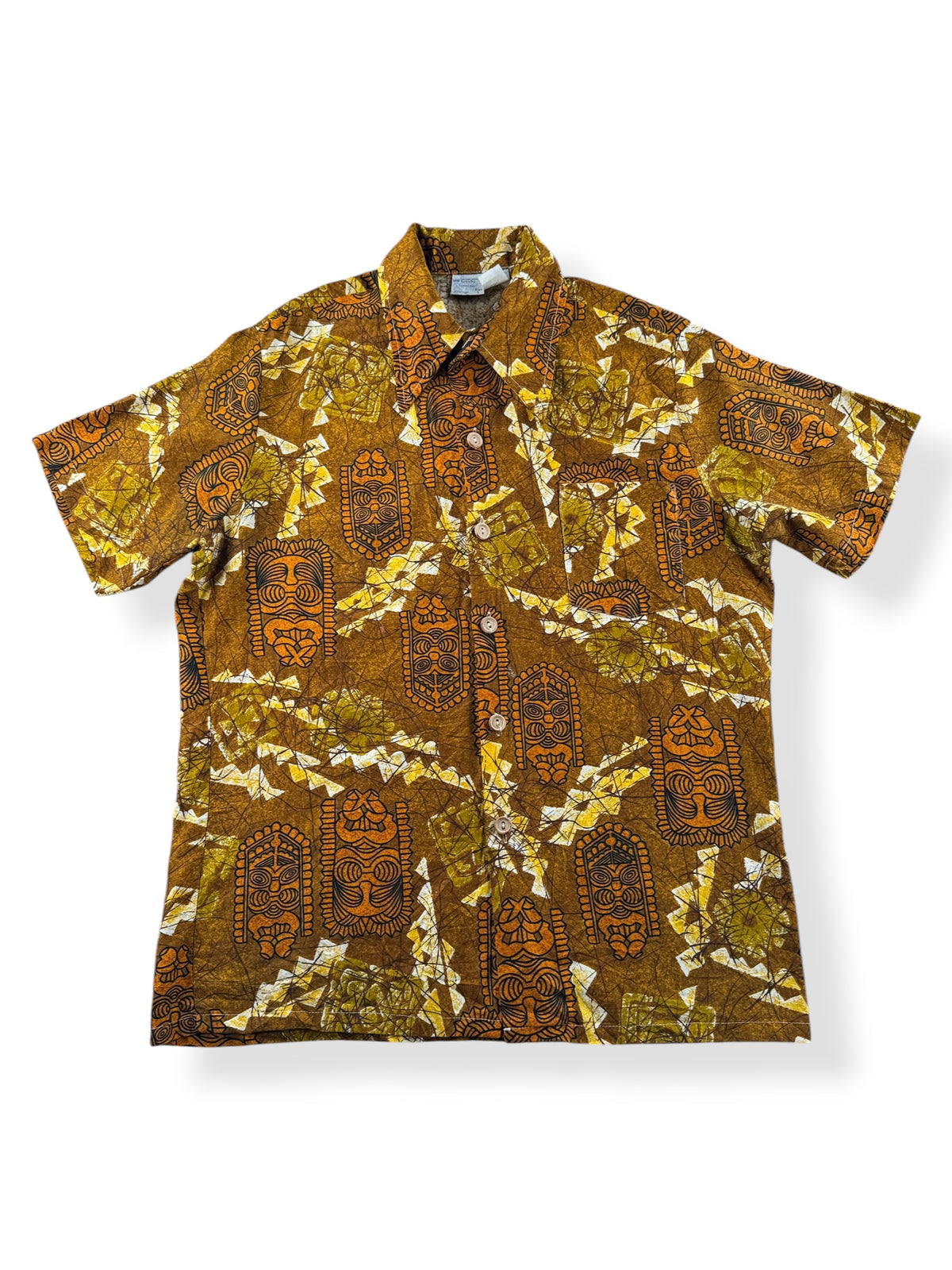Front of Vintage Penney's Towncraft Aloha Shirt SZ L