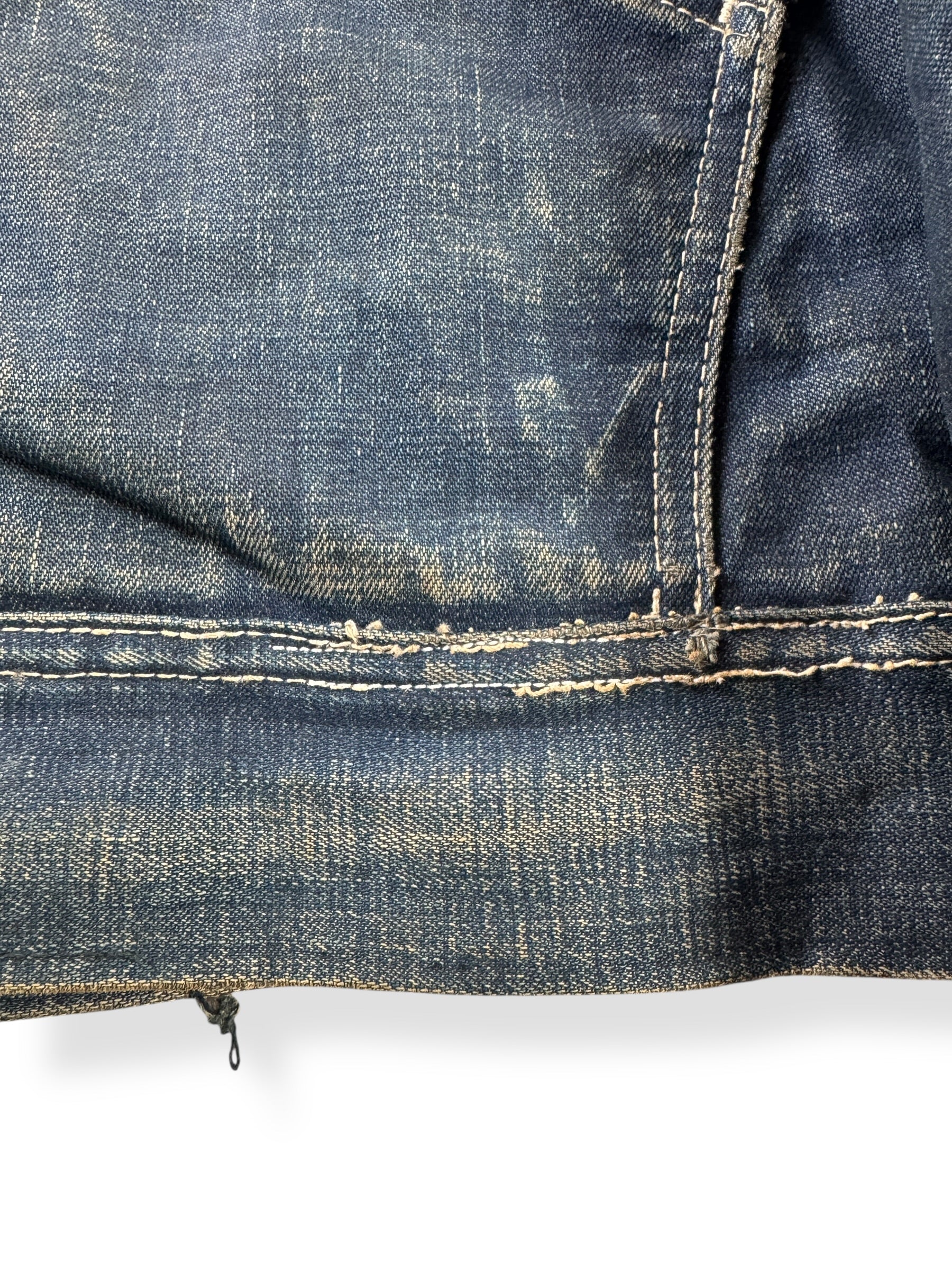 Repair on Vintage 70s Era Lee 191-LB Denim Jacket SZ 38