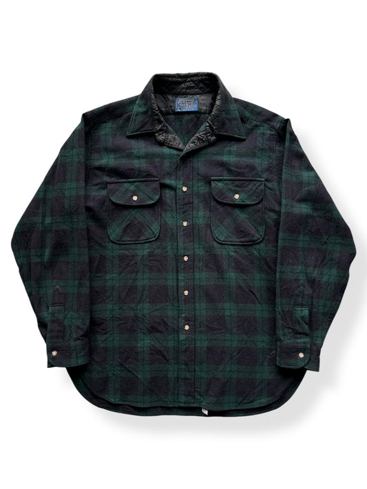 Front of Pendy Blackwatch Tartan Flannel SZ L