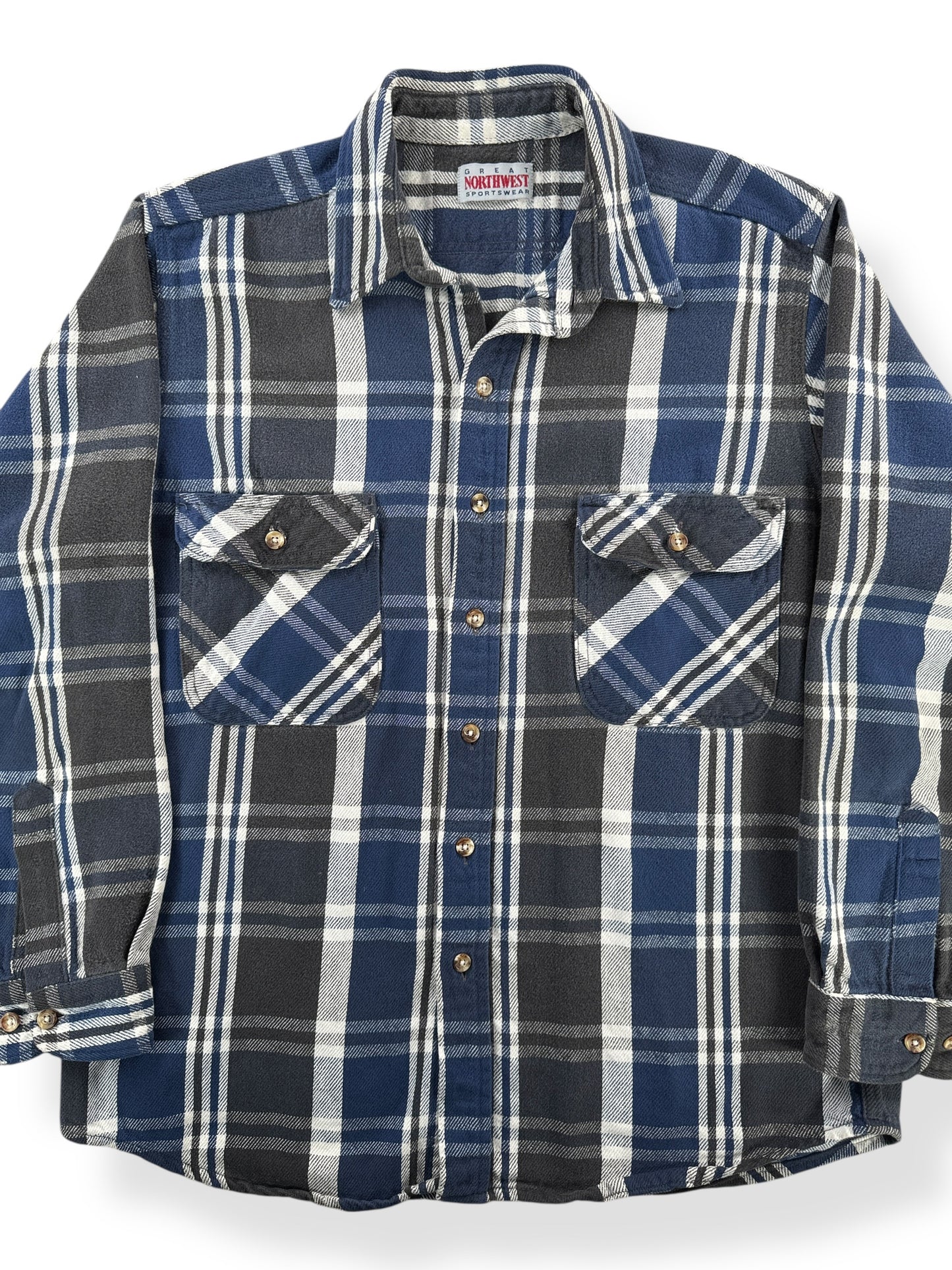 Front of Vintage Great Northwest Cotton Flannel SZ L