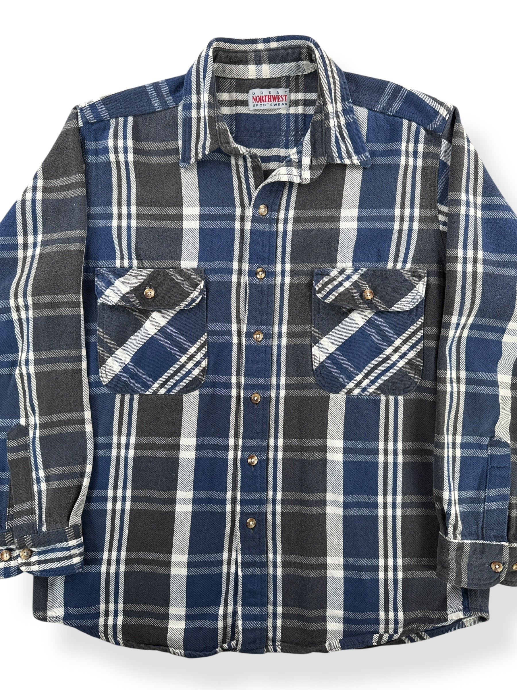 Front of Vintage Great Northwest Cotton Flannel SZ L