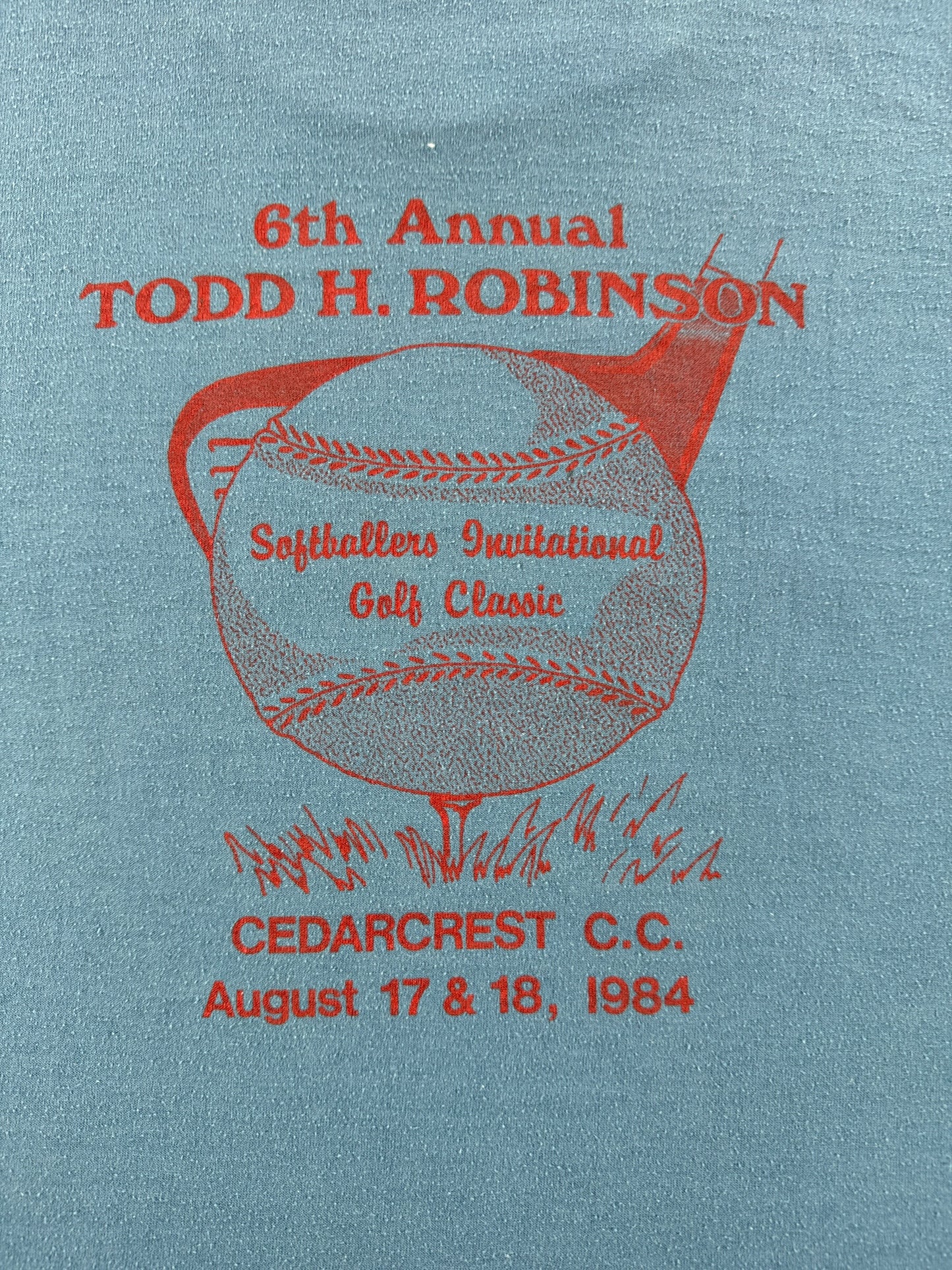 Back Graphic of Vintage Coors Golf Team Tee SZ S