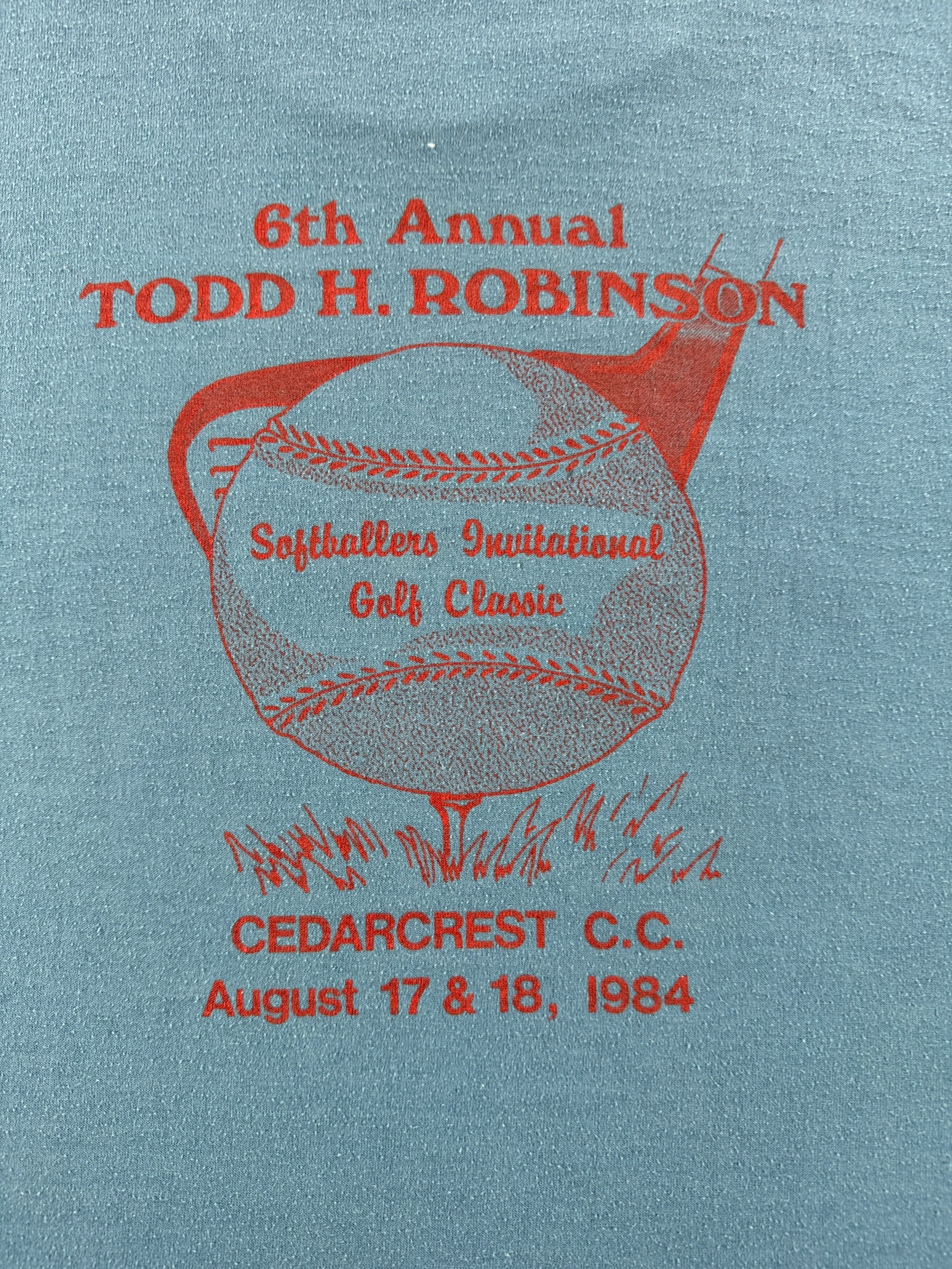 Back Graphic of Vintage Coors Golf Team Tee SZ S