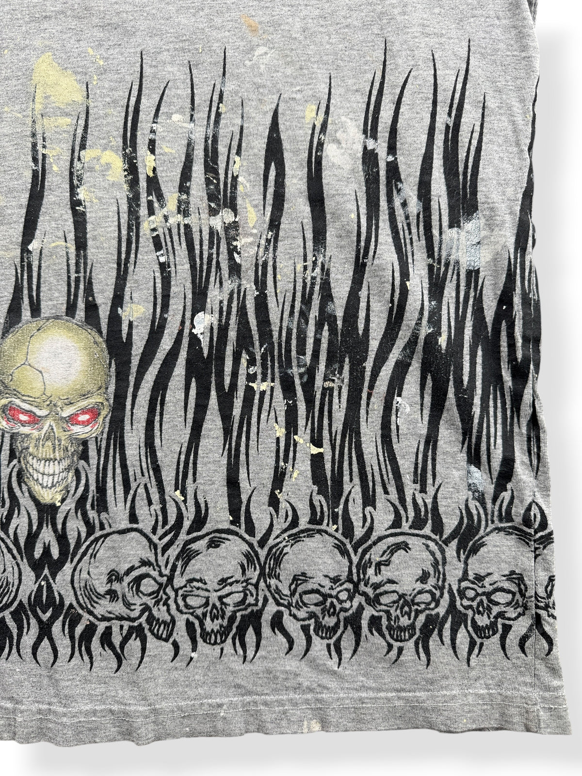Front graphic on Vintage JNCO Skull Tee SZ L