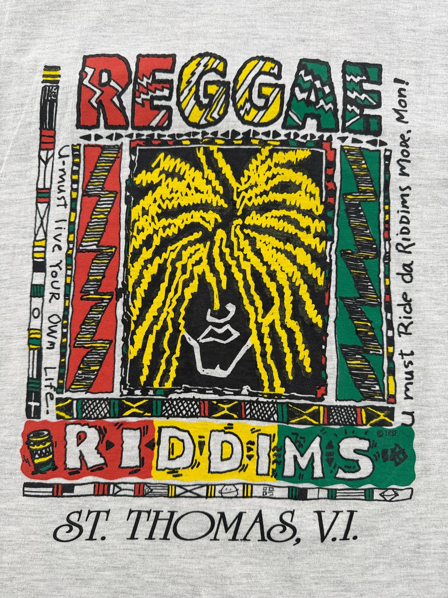 Graphic of Vintage Reggae St Thomas Tee SZ M