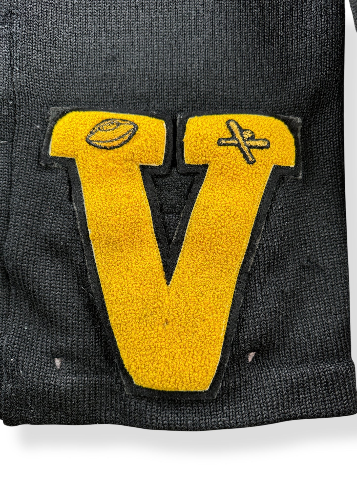 Patch on Vintage Whitings Varsity Sweater SZ M AS IS