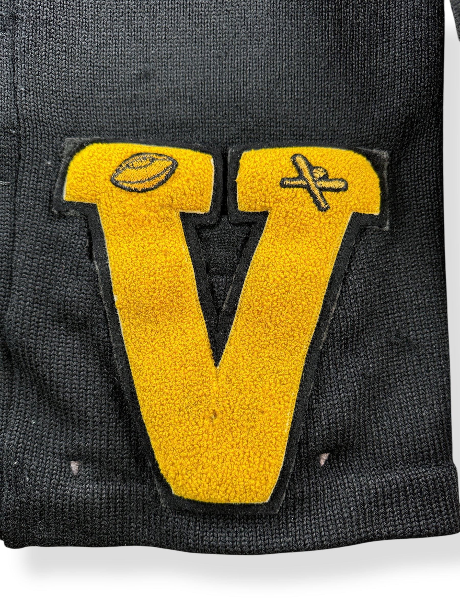 Patch on Vintage Whitings Varsity Sweater SZ M AS IS