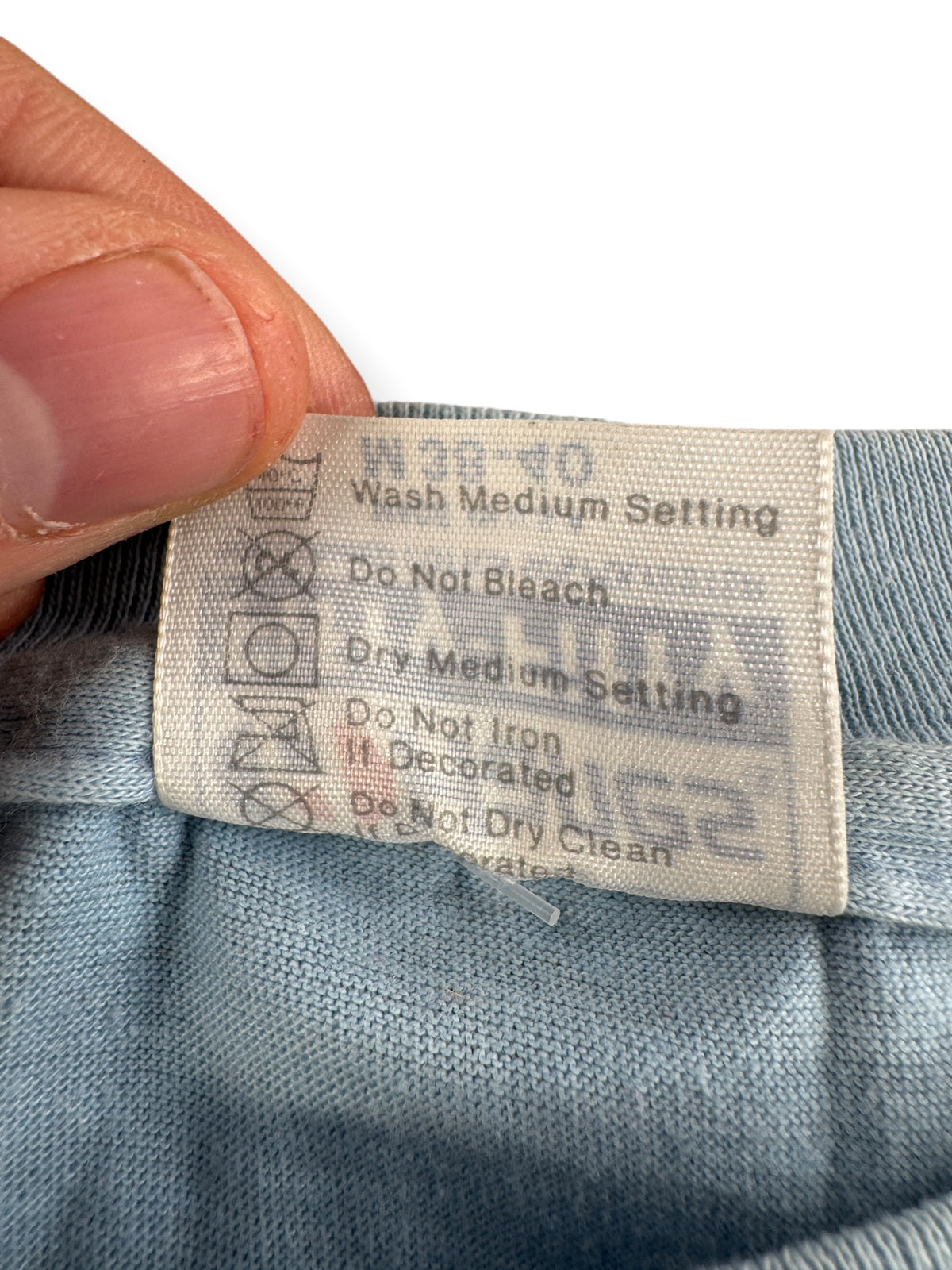 Back of tag on Vintage Heres Looking At You Chef Tee SZ M (Fits S)