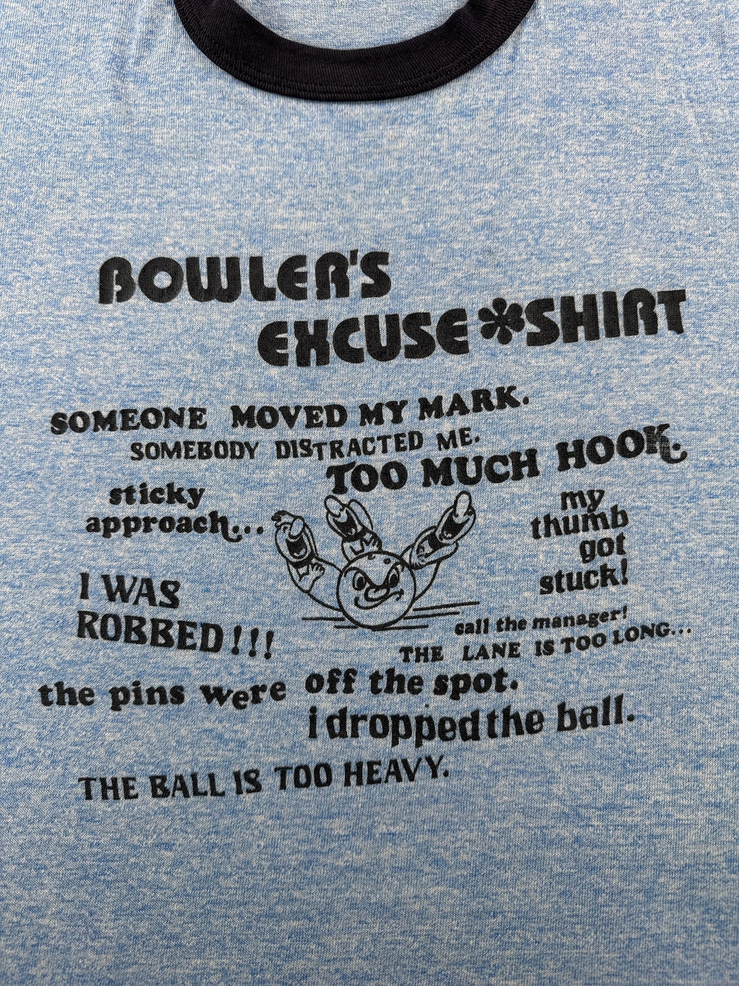 Graphic of Vintage Bowler's Excuse Tee SZ M