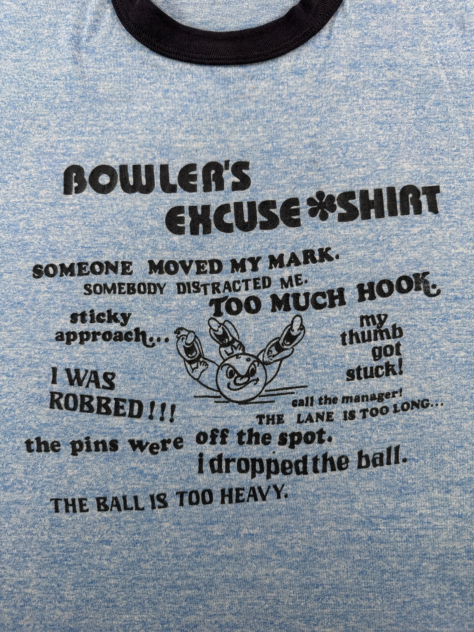 Graphic of Vintage Bowler's Excuse Tee SZ M