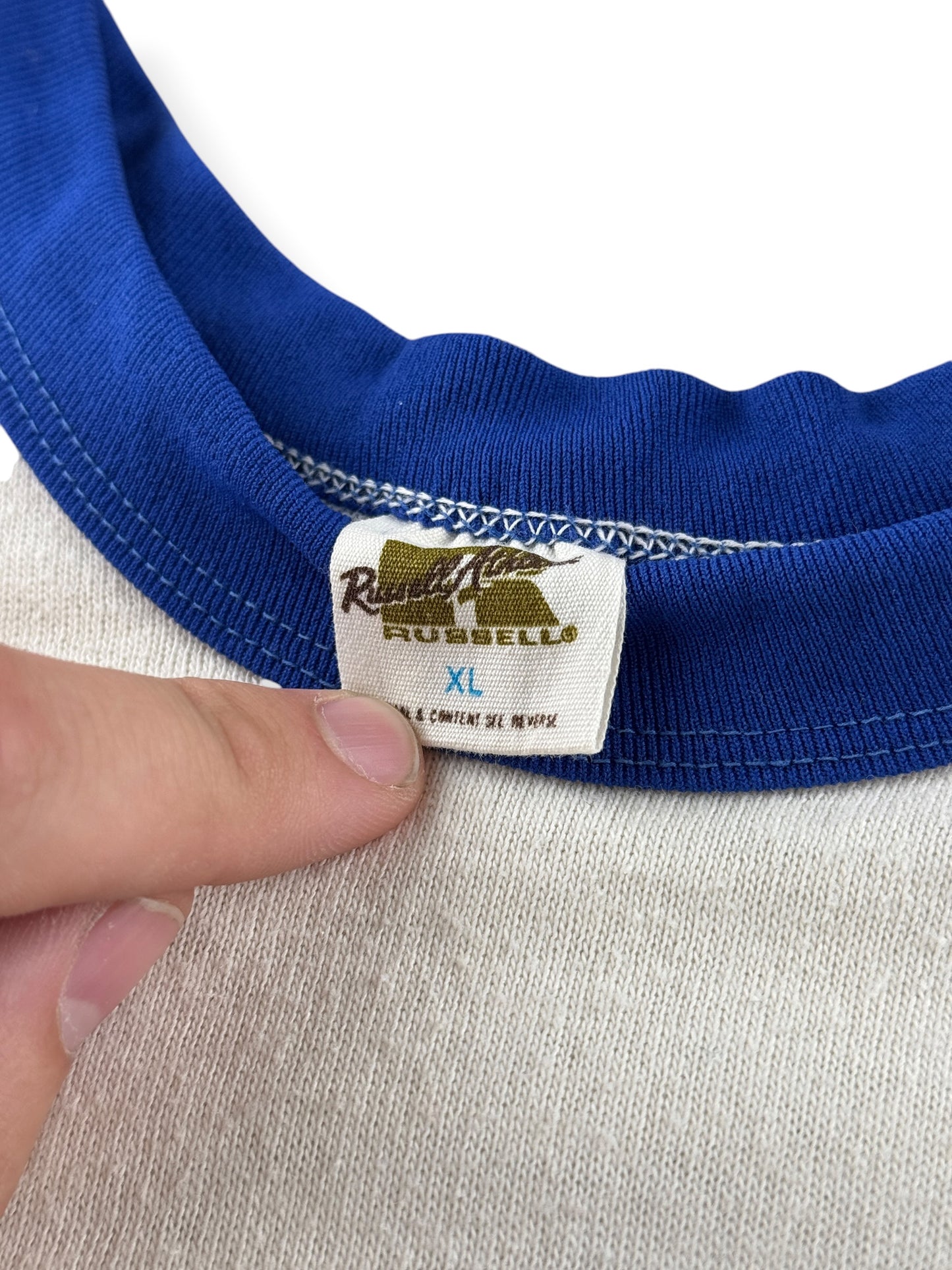 Tag on Vintage 70's Seahawks Raglan Tee SZ XL (Fits M)