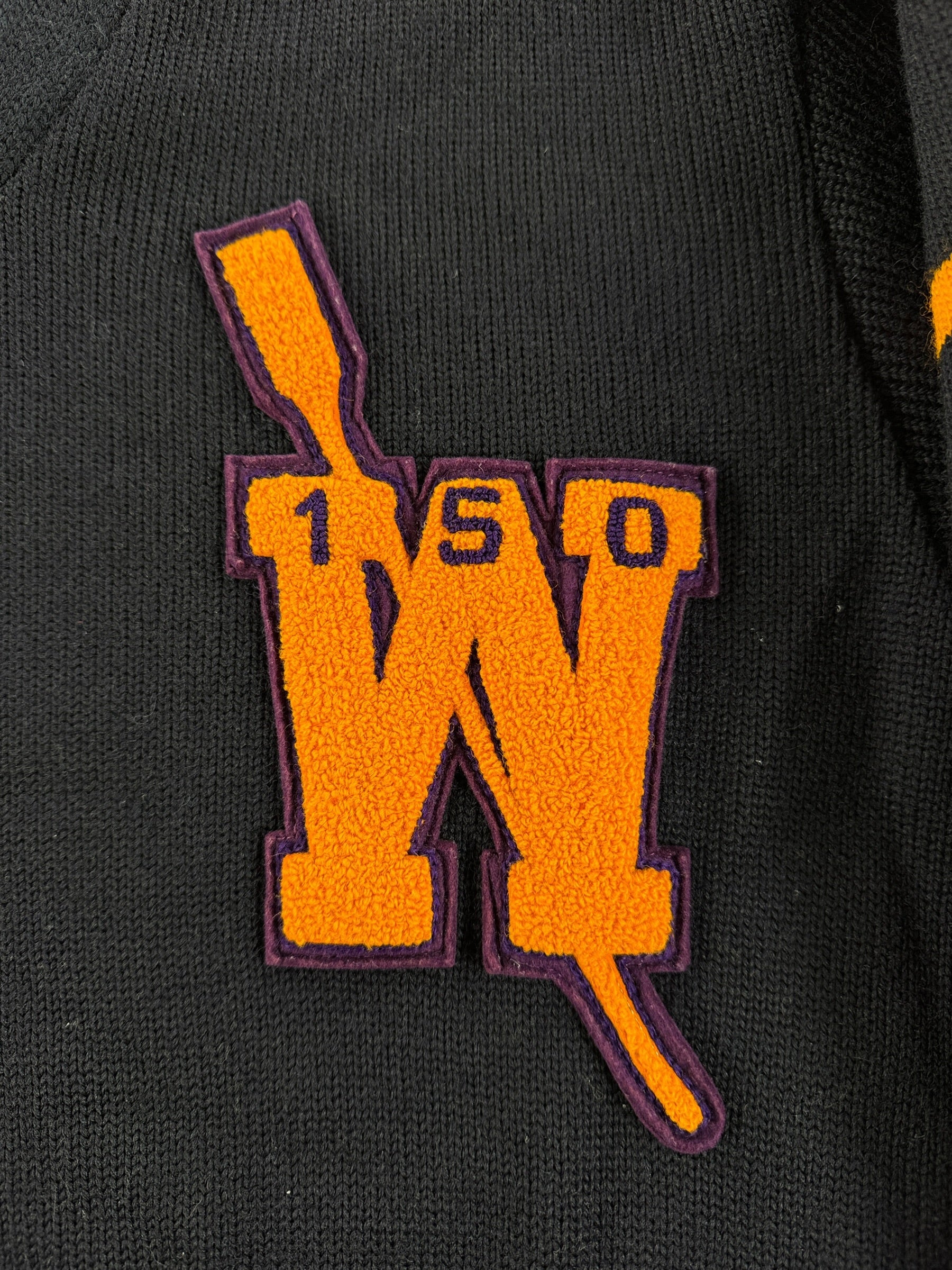 Patch on Vintage 1940s Era University of Washington Varsity Sweater SZ S