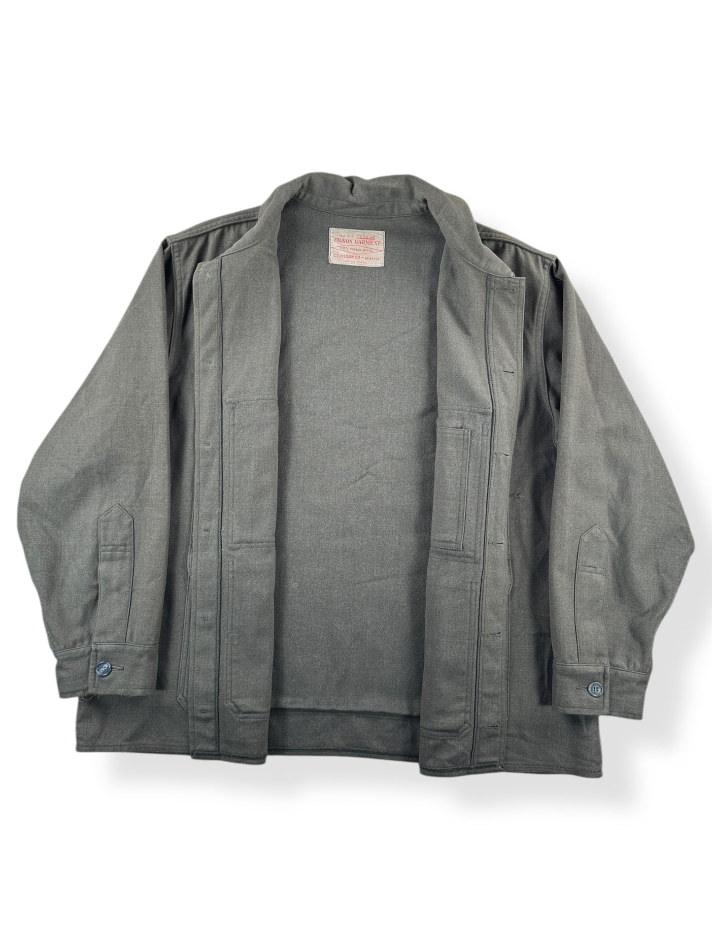 Inside of Vintage Filson Forestry Cloth Cruiser SZ XXL