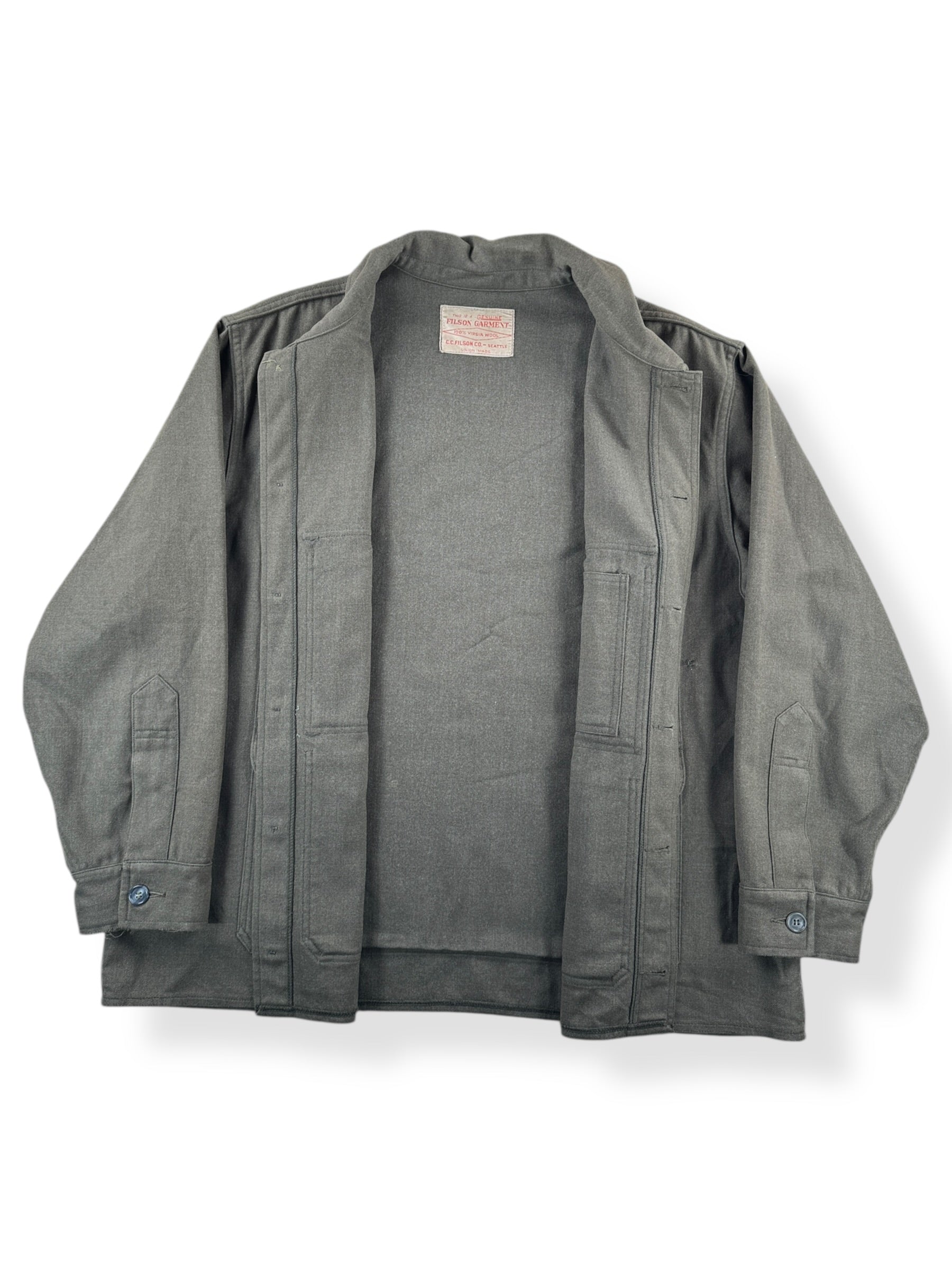 Inside of Vintage Filson Forestry Cloth Cruiser SZ XXL