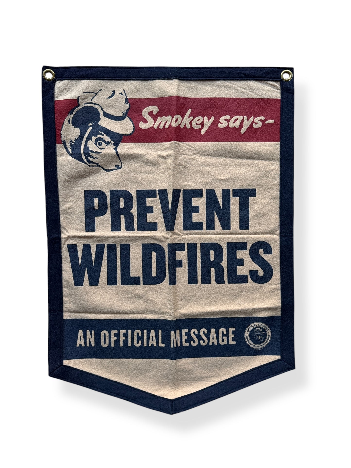 Front of Filson Smokey the Bear Banner