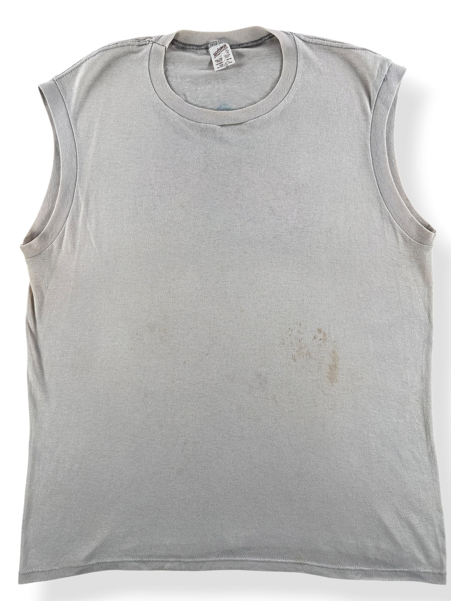 Front Close Up of Vintage Airbrushed Beetle Tank Top SZ XL