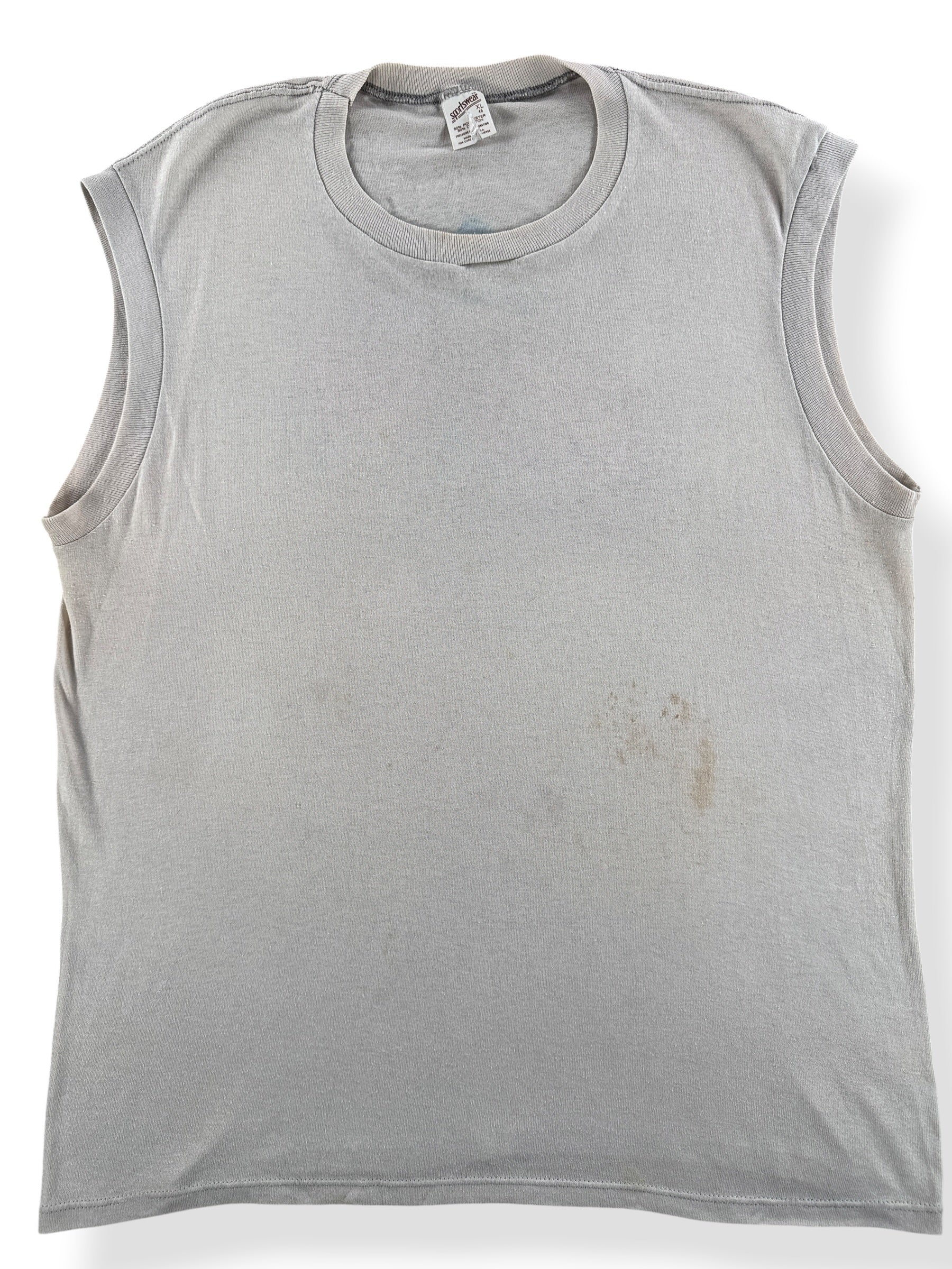 Front Close Up of Vintage Airbrushed Beetle Tank Top SZ XL