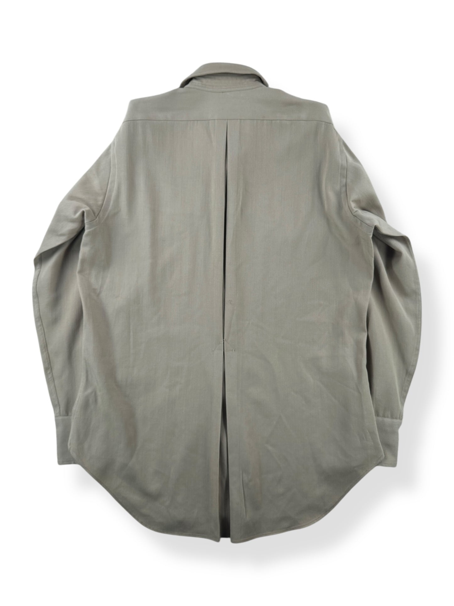 Back of Vintage 60s Era Gabardine Pearlsnap SZ M