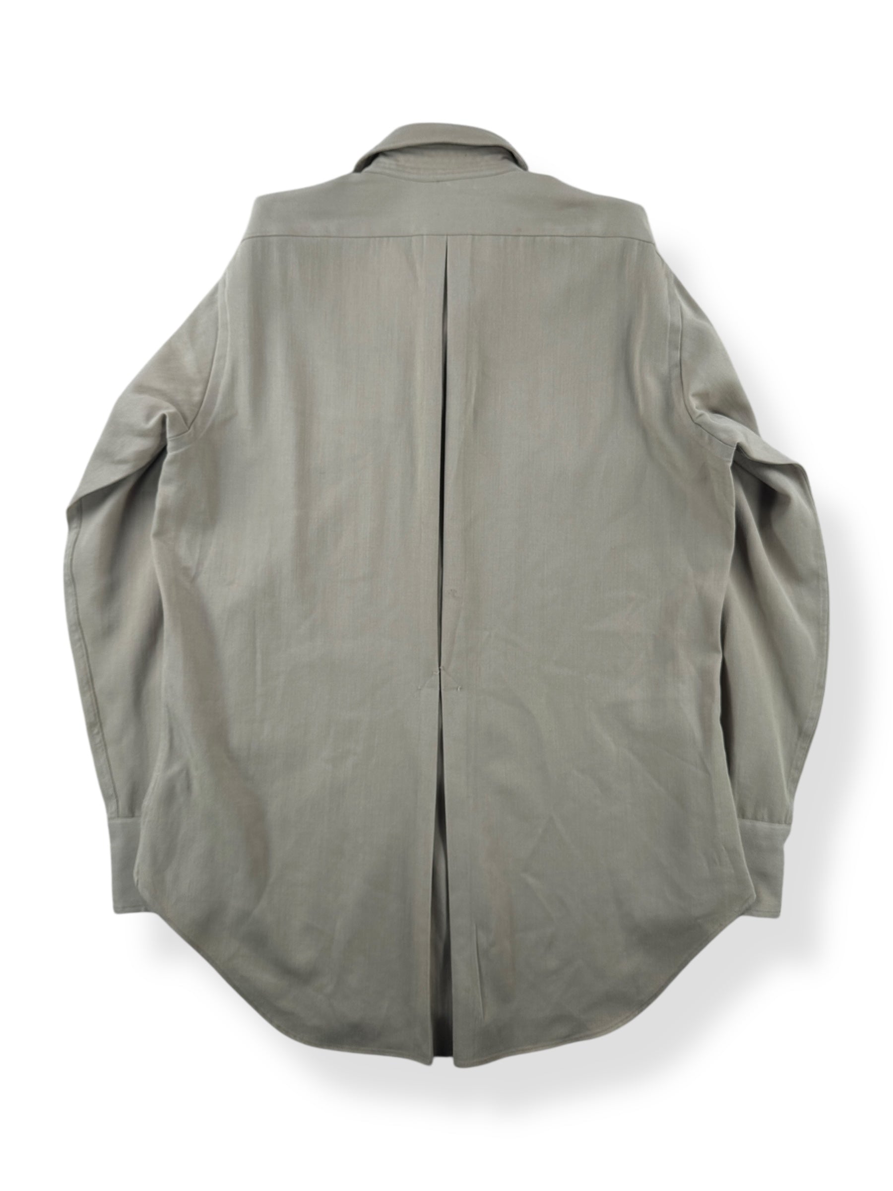 Back of Vintage 60s Era Gabardine Pearlsnap SZ M