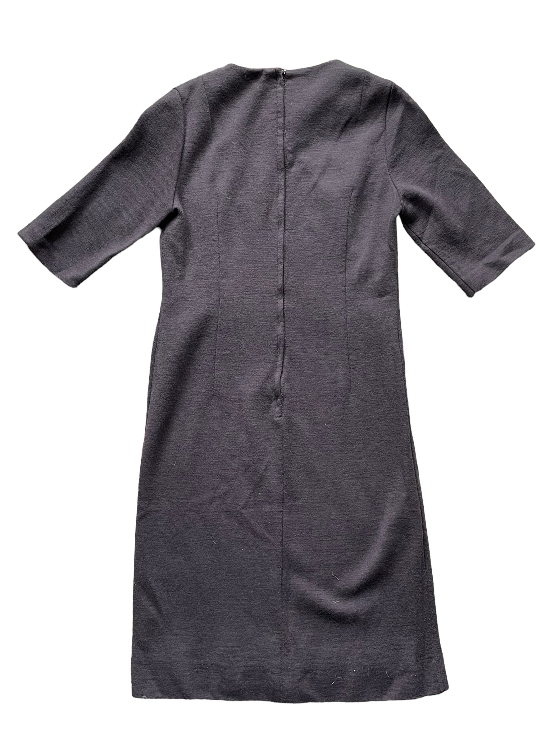 Vintage 1950s Brown Wool Wiggle Dress SZ M Vintage 1950s Brown Wool Wiggle Dress SZ M