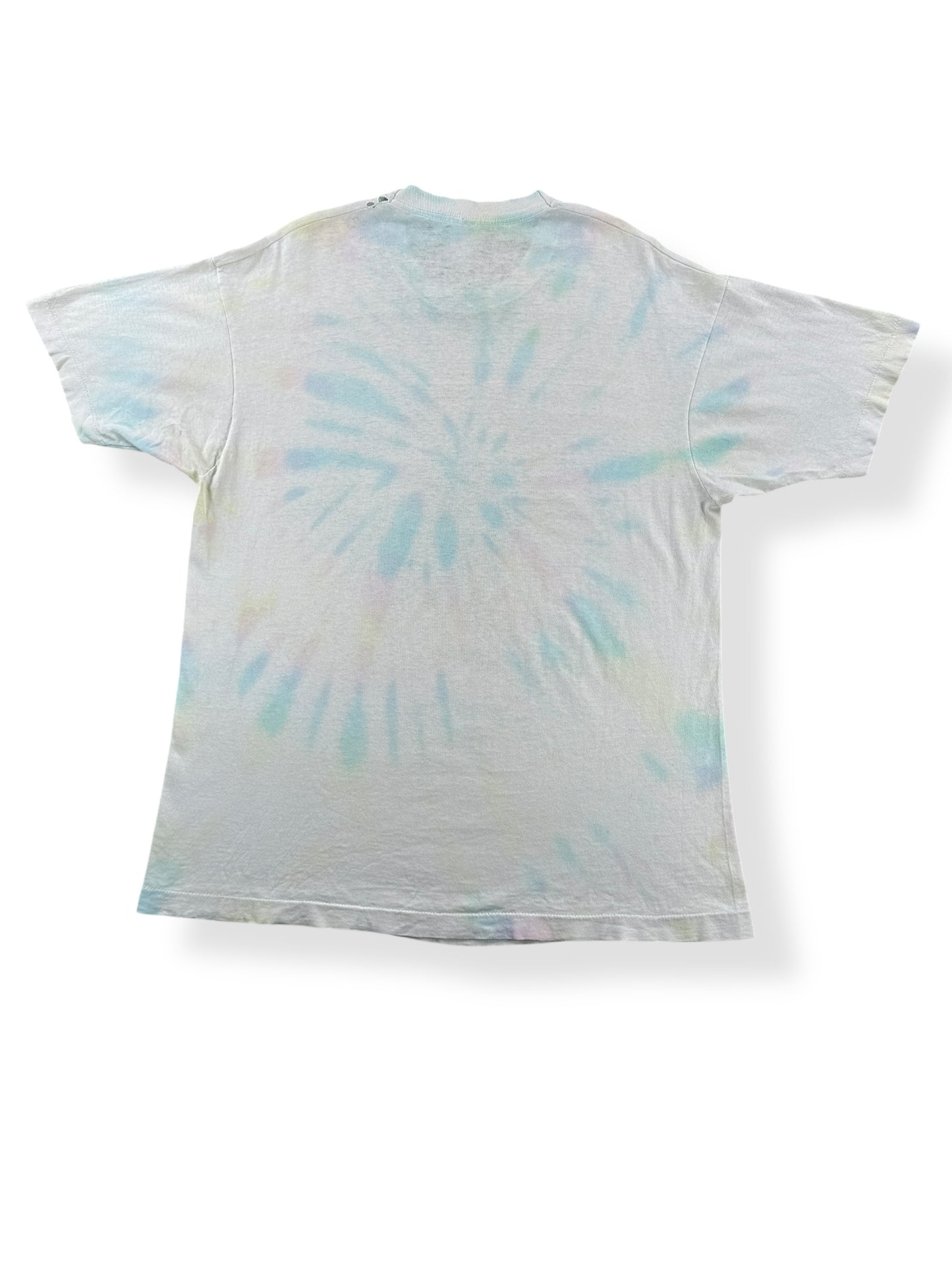 Back of Vintage Neil Young Ragged Glory Tie Dye Tee SZ XL