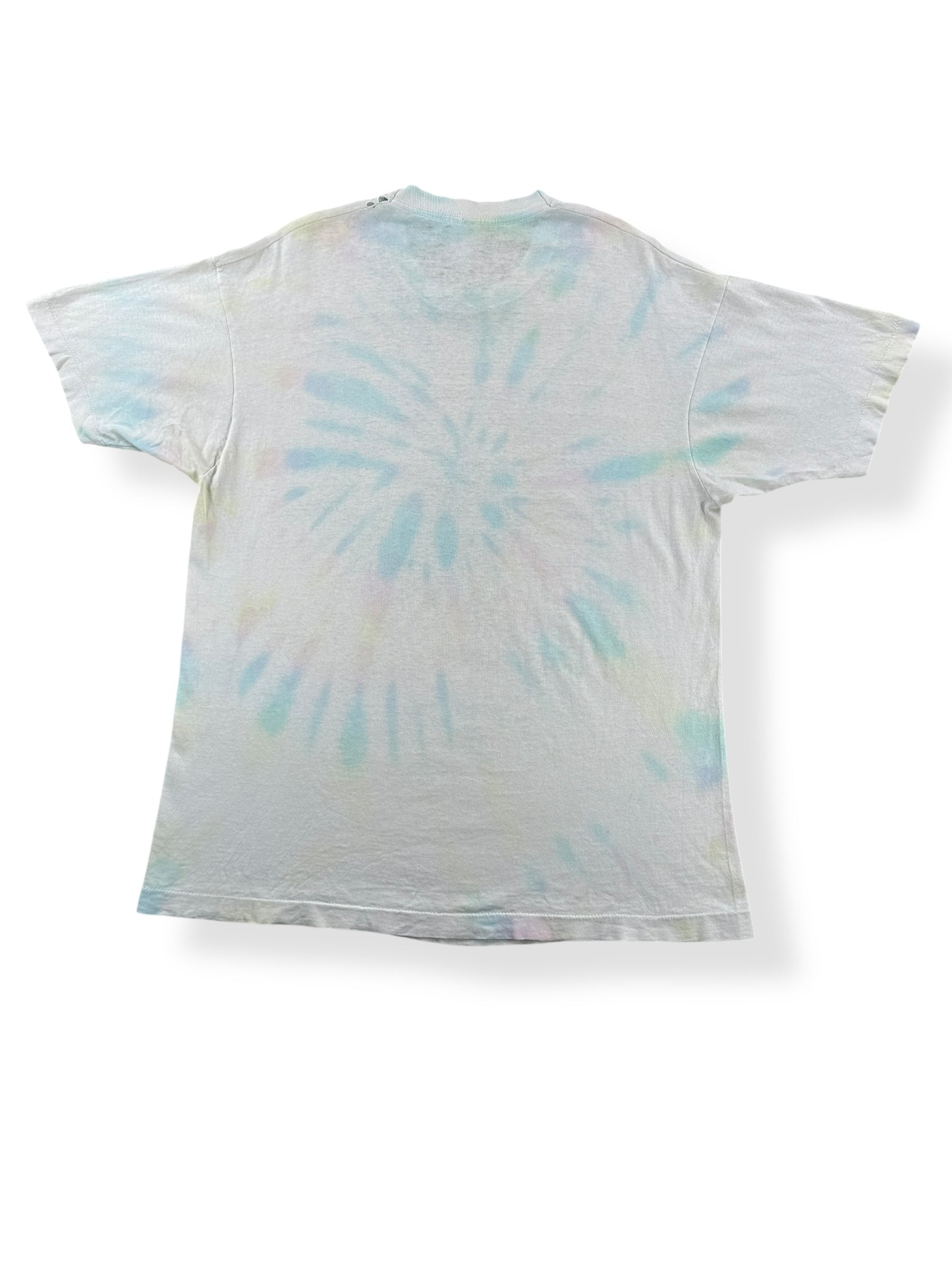 Back of Vintage Neil Young Ragged Glory Tie Dye Tee SZ XL