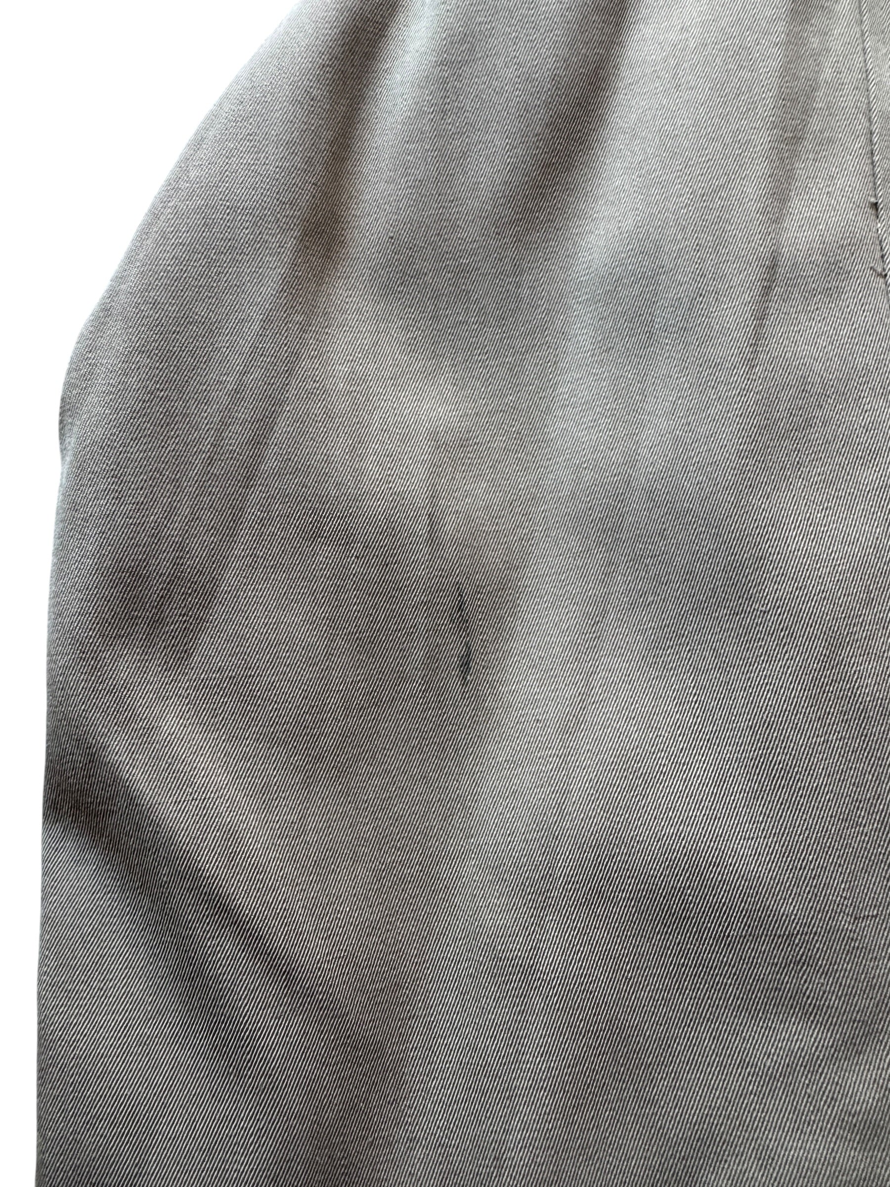 Stain on Vintage Wool Gabardine Trench Coat SZ XL
