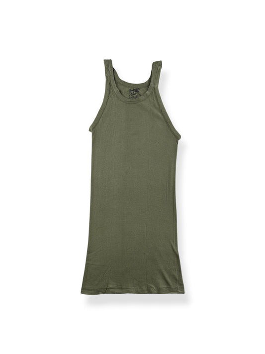 Front of Vintage 40s Deadstock Military Undershirt Tank Top SZ S
