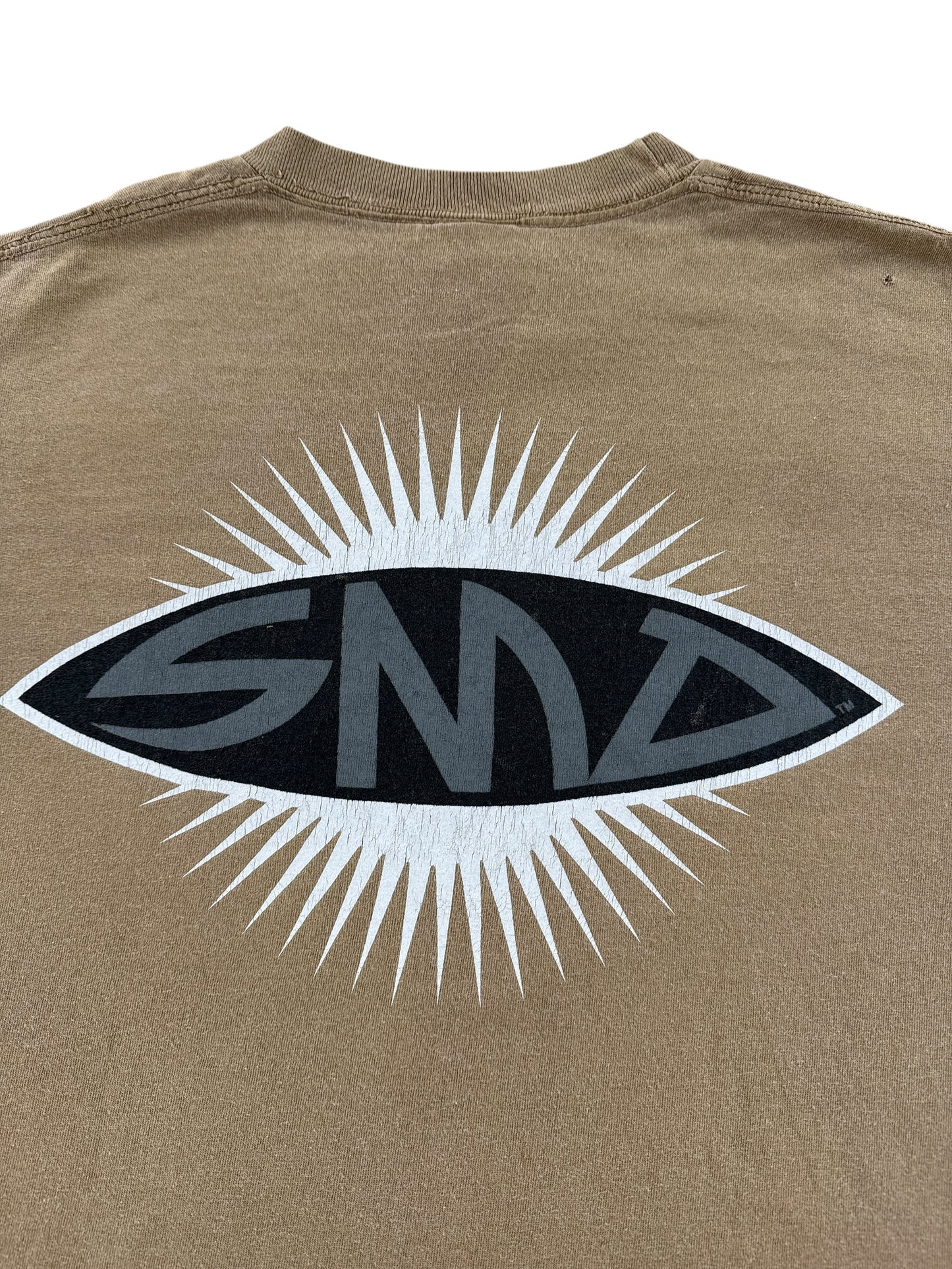 Back Graphic of Vintage Santa Cruz Skateboards Santa Monica Airlines Tee SZ XL