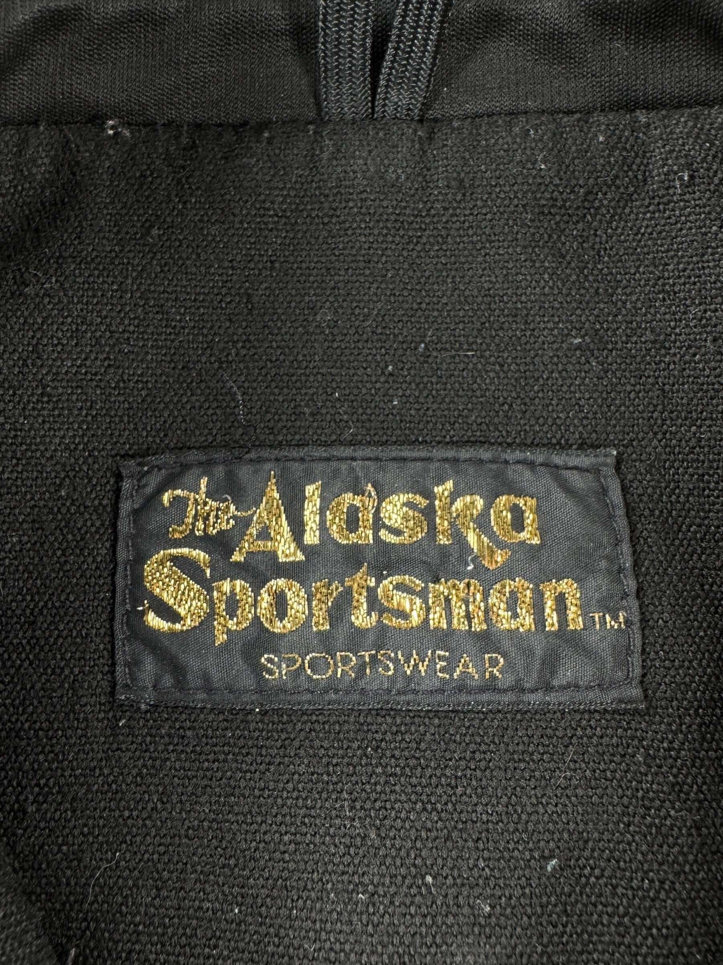 Label on Vintage Alaska Sportsman Green Cruiser Jacket SZ M