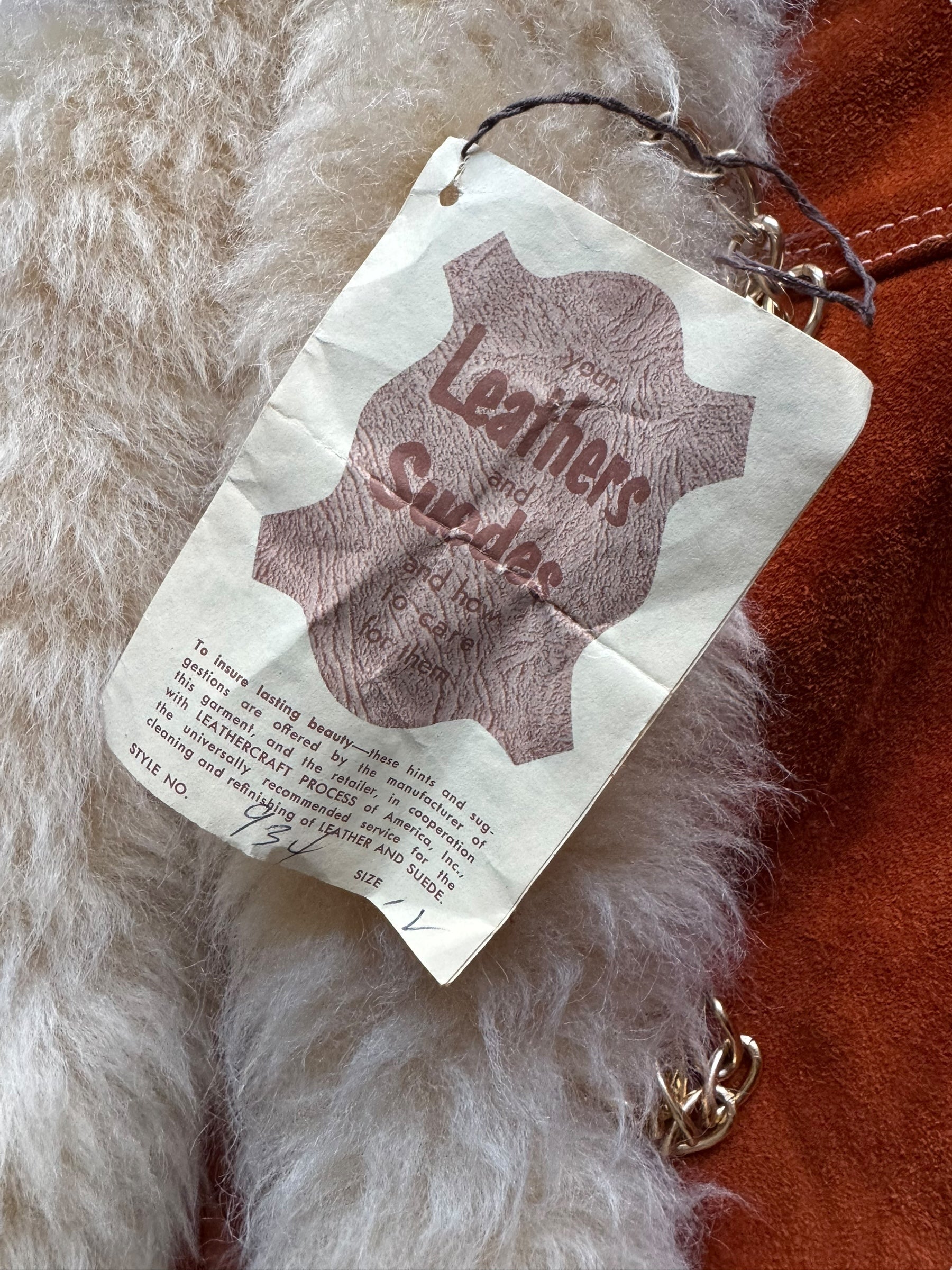 1960s Deadstock Suede and Fur Penny Lane Coat L – The Barn