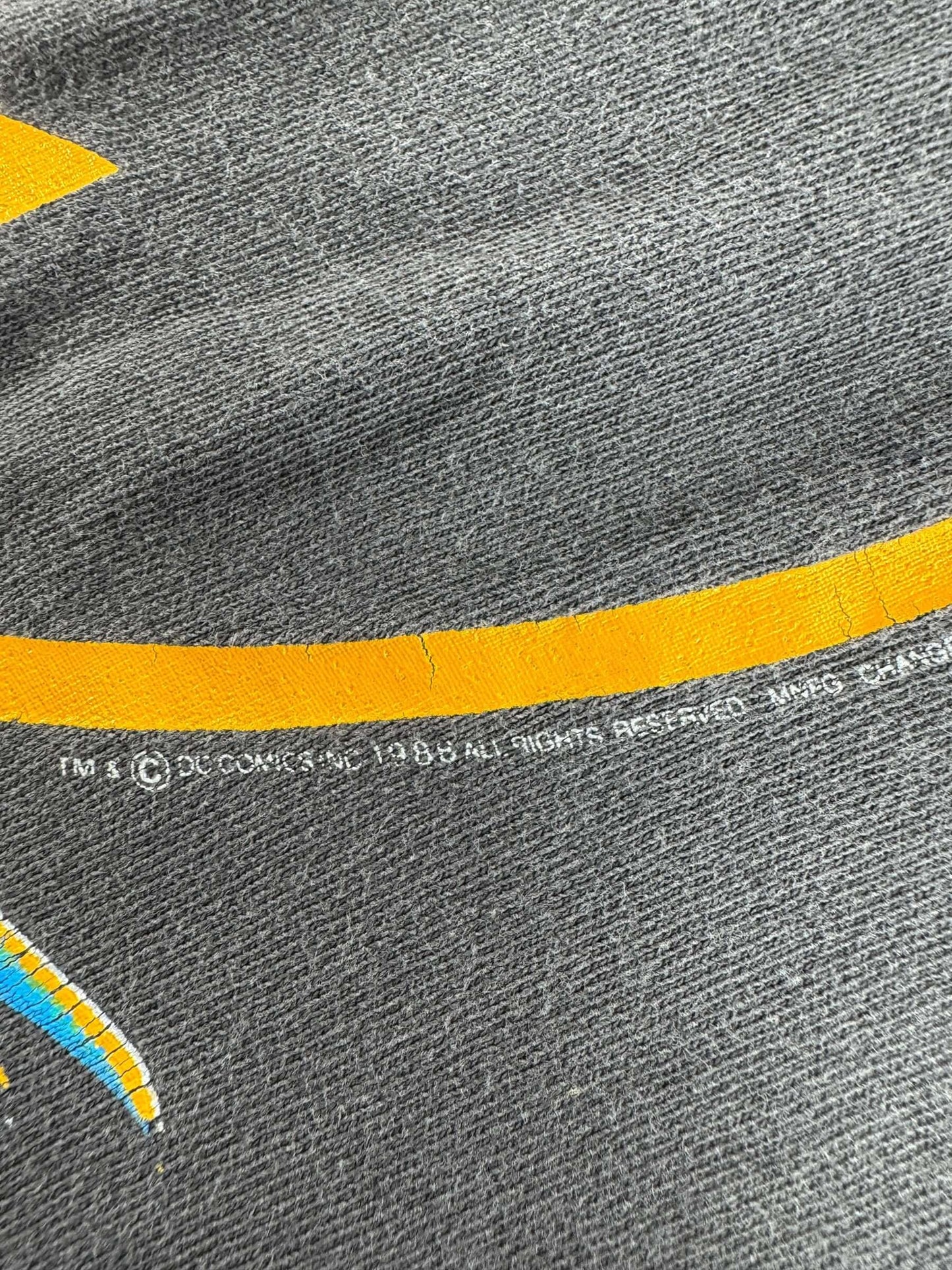Trademark on Vintage 1988 Batman Tee SZ L